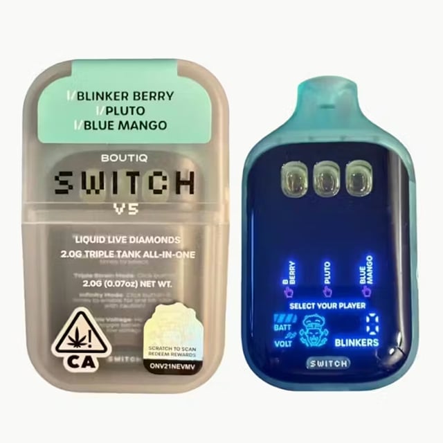 Boutiq Switch V5 Blinker Berry x Pluto x Blue Mango Disposable Pen 2g