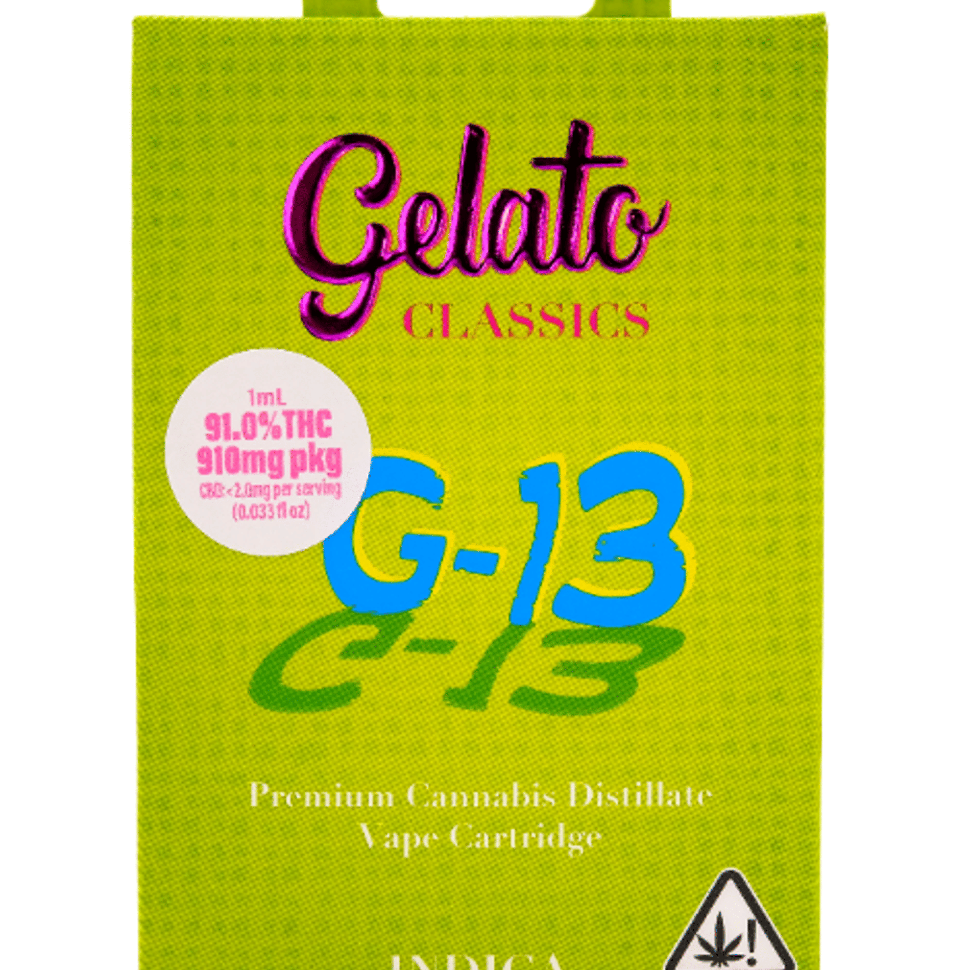 G-13 Vape Cart 1g - Gelato - Cart - $24 - Vapes