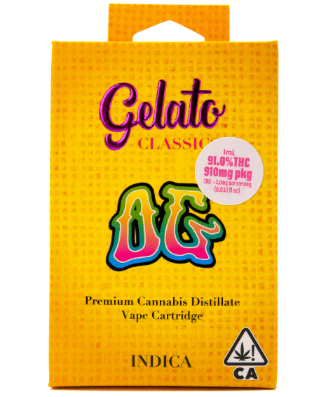 OG  Vape Cart 1g - Gelato - Cart - $24 - Vapes