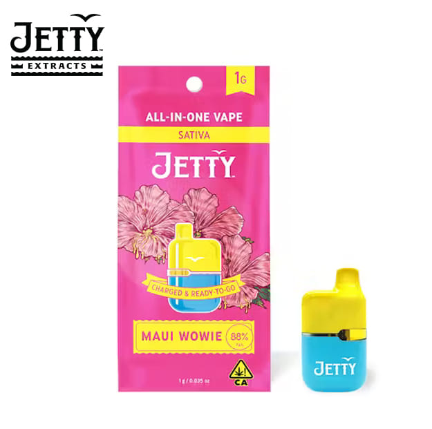 Jetty - Maui Wowie - High THC AIO - 1g - Jetty Extracts -  - $29.99 - Disposable Vape Pens (All In One)
