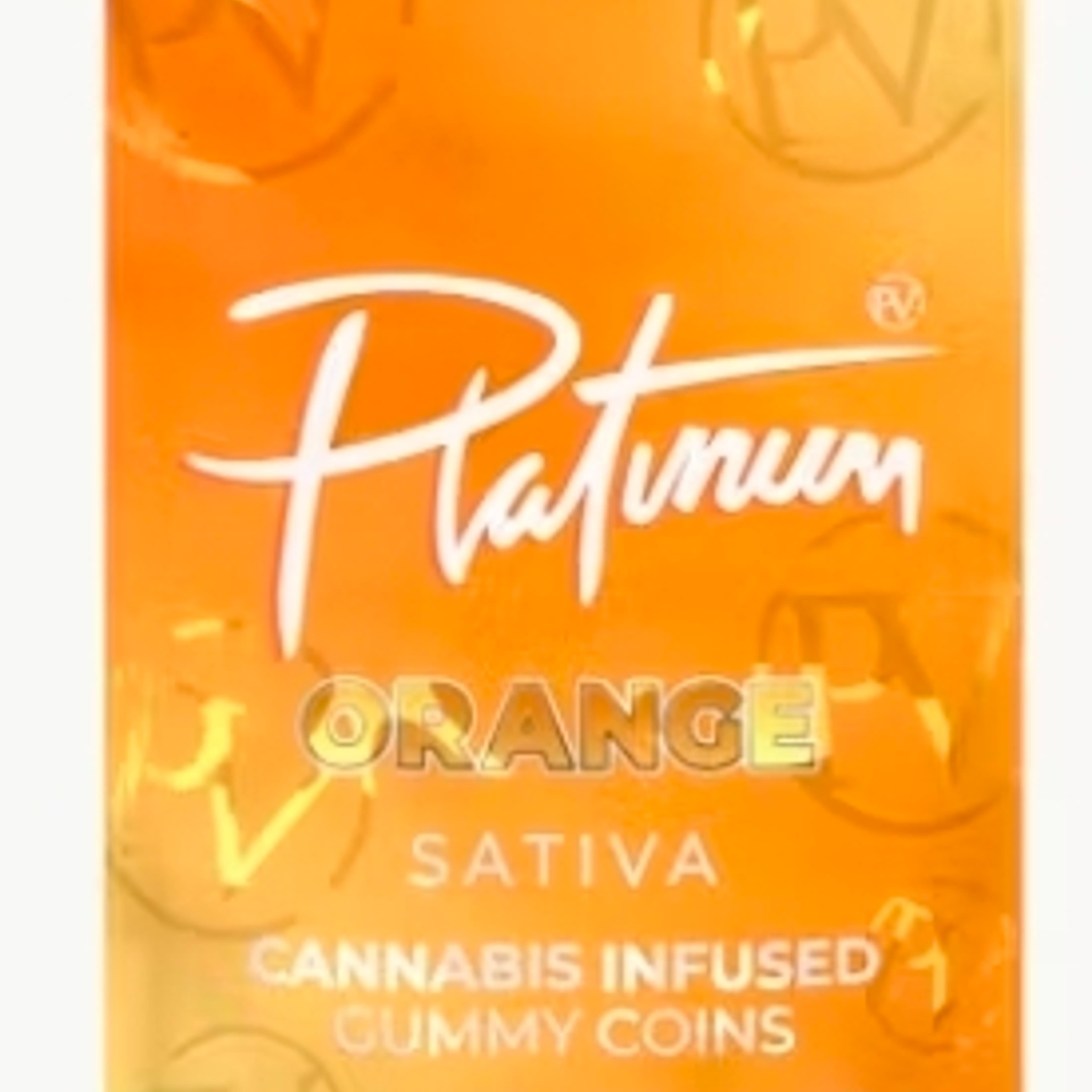 Platinum Vape - 100mg Distillate Gummy - Orange - Sativa - - $14.99 - Edibles