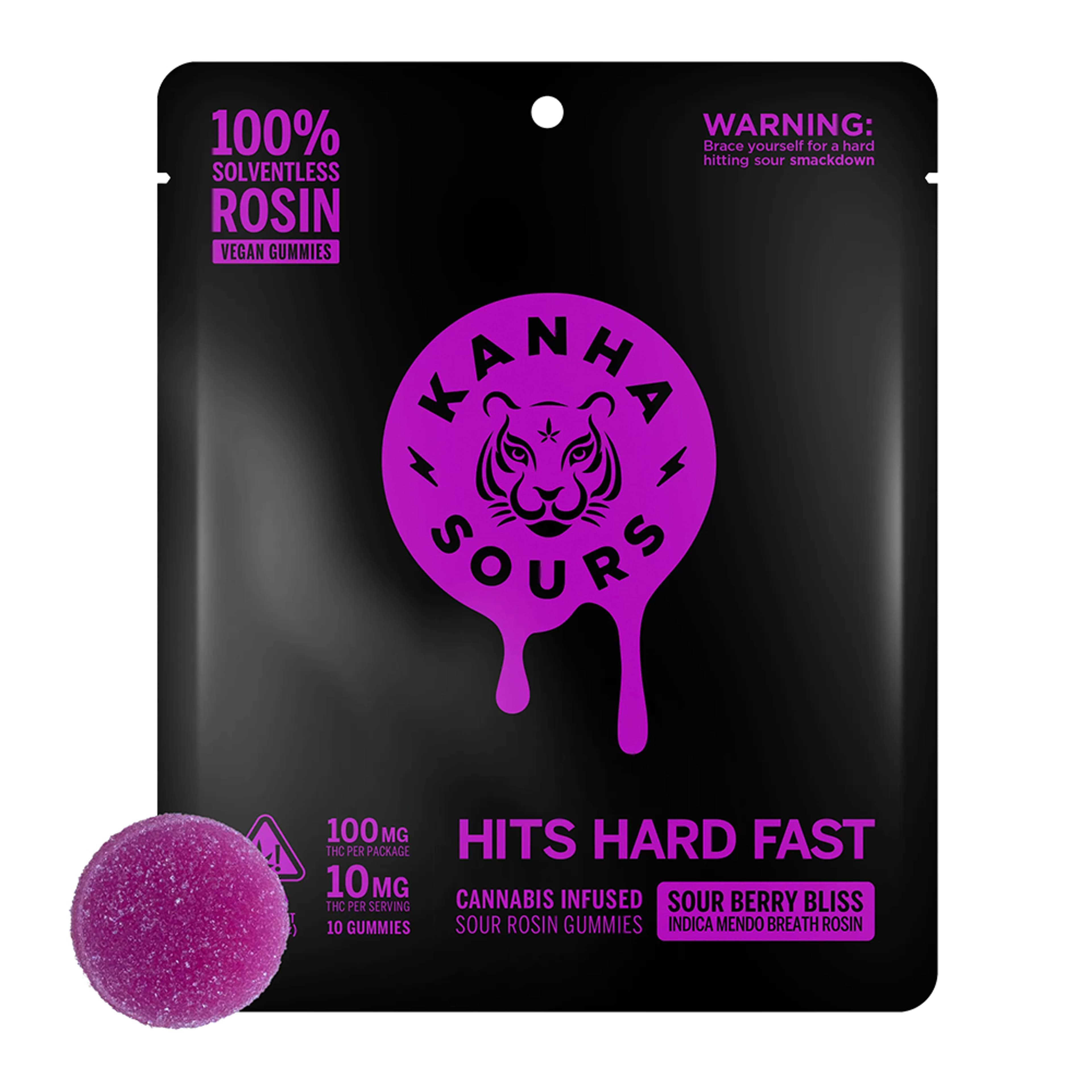 Sour Berry Bliss - 100mg Rosin Sours - Kanha - - $23 - Gummies