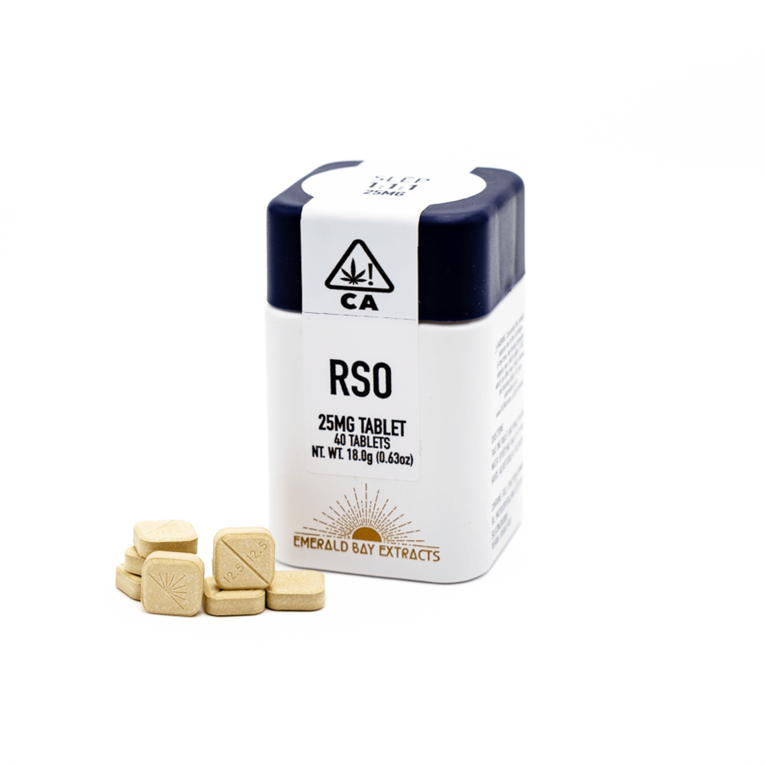 Sleep RSO Tablets 1:1:1 THC:CBD:CBN - (25mg x 40) 1000MG - Emerald Bay Extracts -  - $45 - Capsules/Tablets