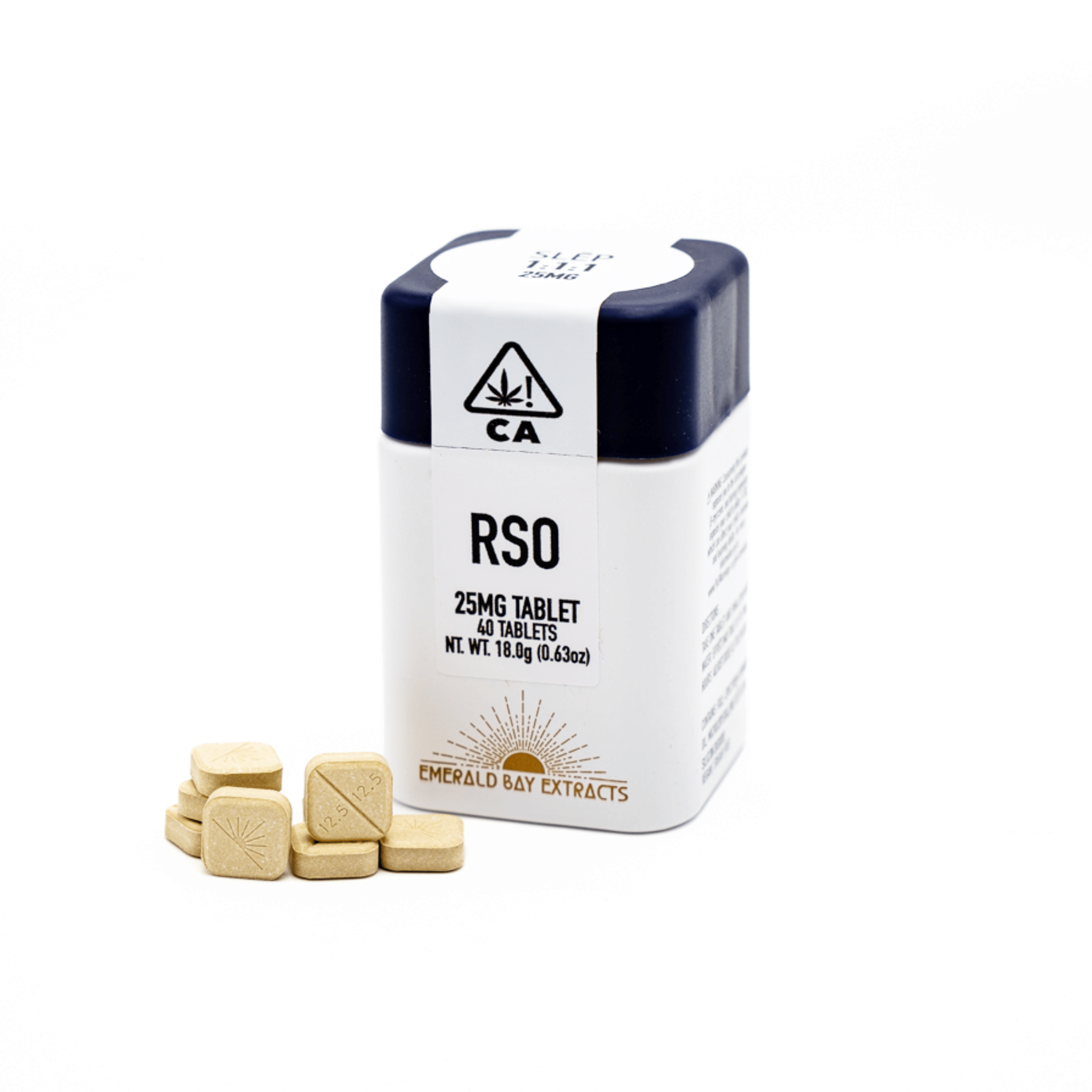 Sleep RSO Tablets 1:1:1 THC:CBD:CBN - (25mg x 40) 1000MG - Emerald Bay Extracts - - $45 - Capsules/Tablets