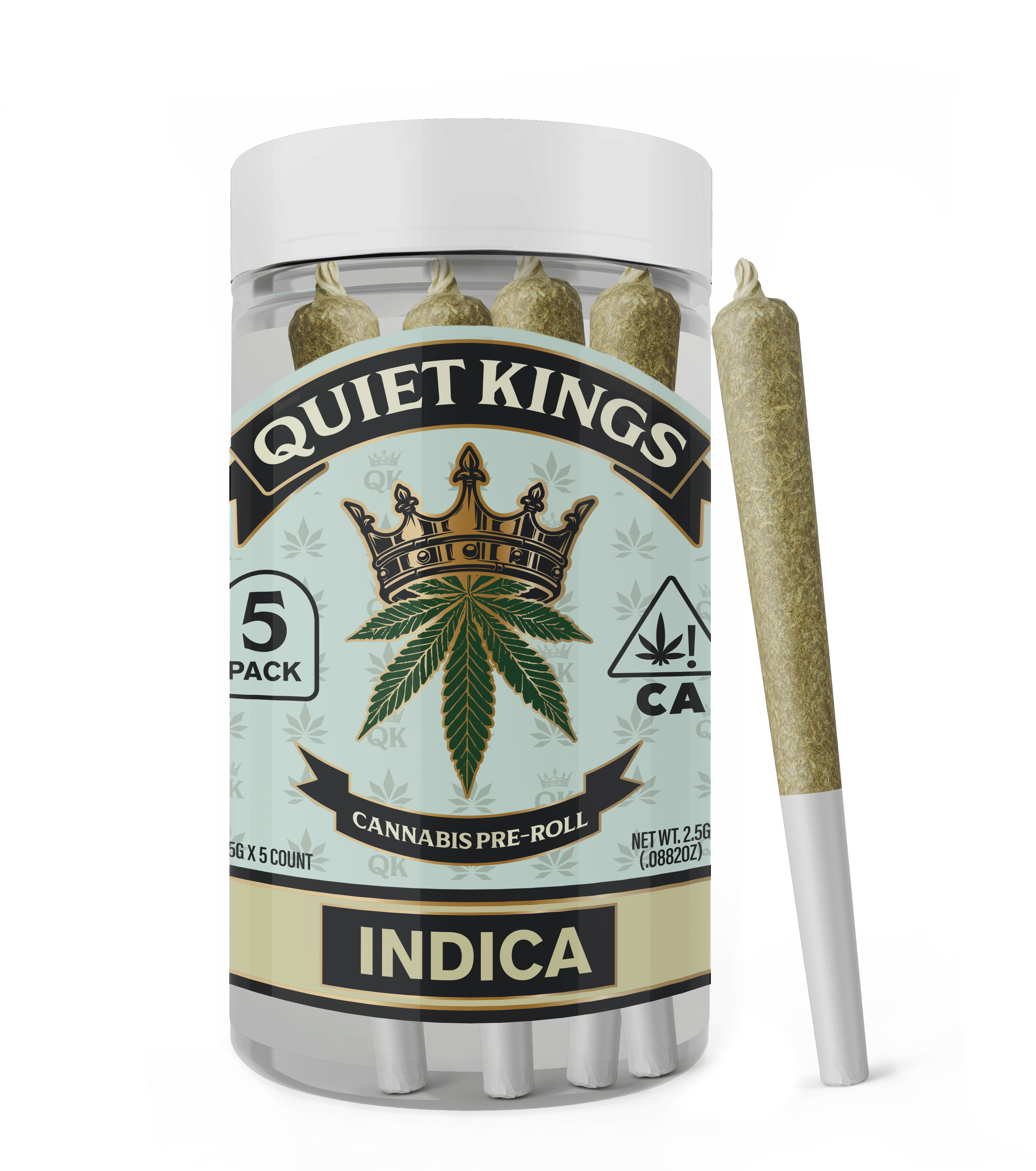 Quiet Kings: High Society 0.5g x 5 Pack Pre Rolls - Quiet Kings -  - $12 - Pre-Rolls