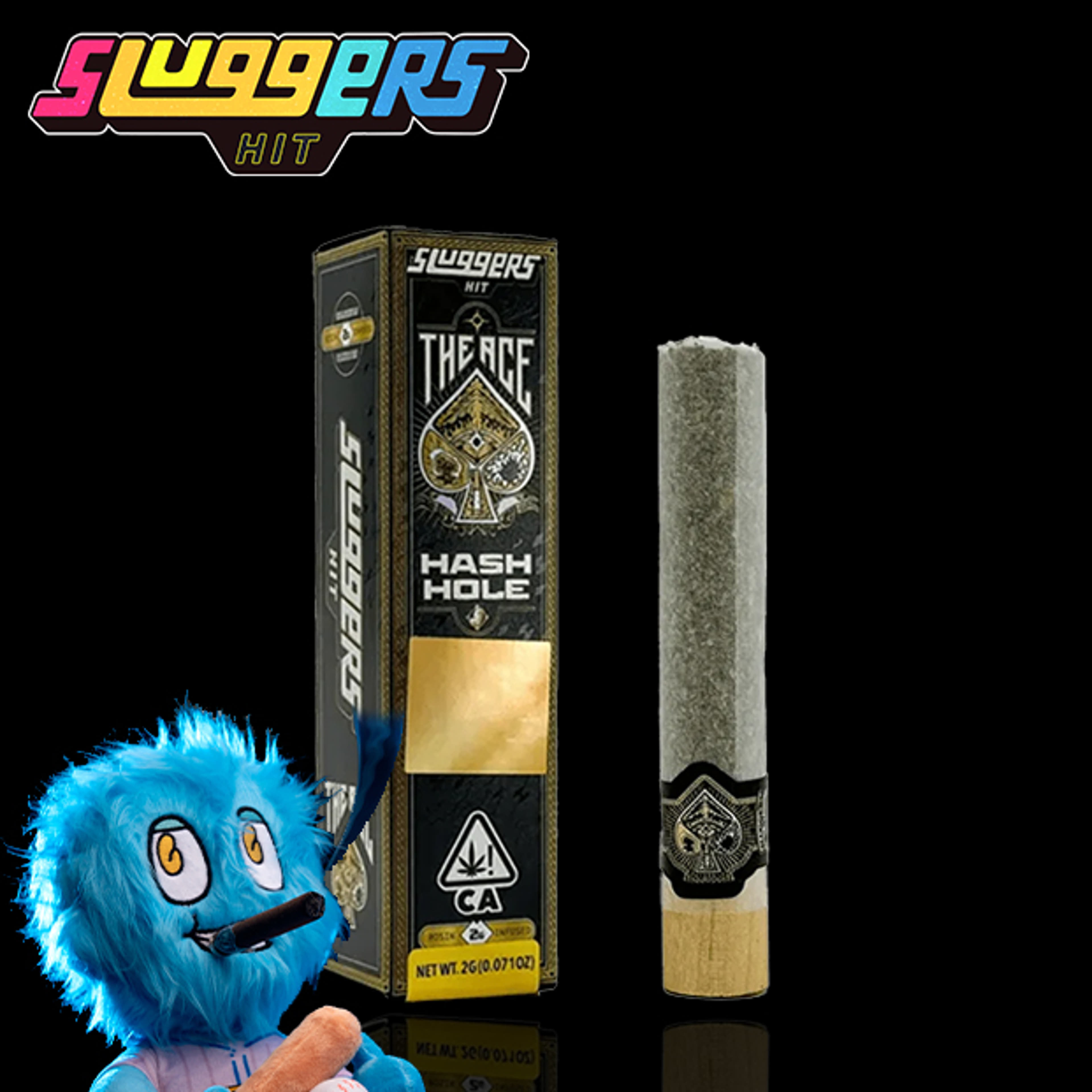 Sluggers - Lemon Cherry Gelato x Euphoria - Hash Hole - 2g - Sluggers - Lemon Cherry Gelato x Euphoria Hash Hole - $35.99 - Blunts / Hash Holes