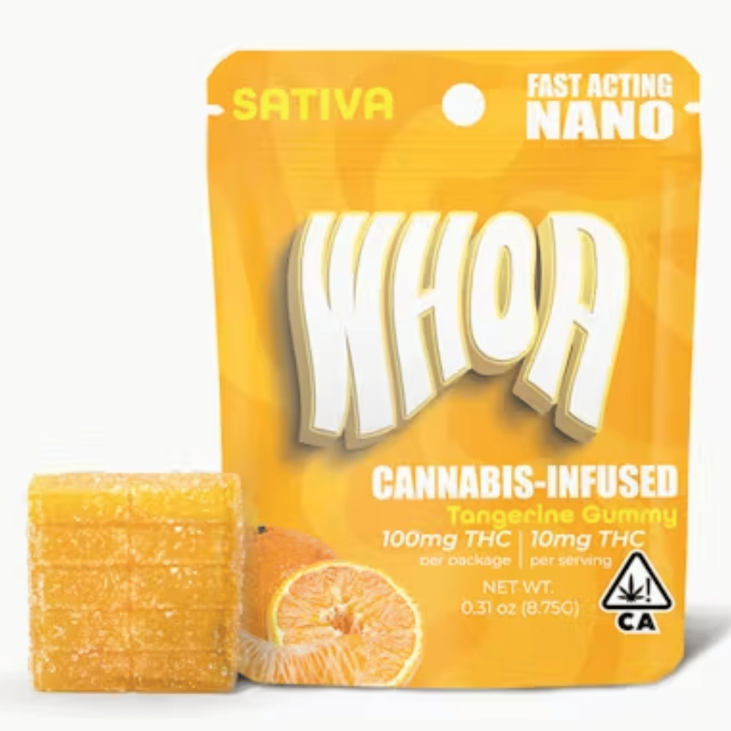 Tangerine Gummy 100mg - WHOA -  - $6.75 - Edible