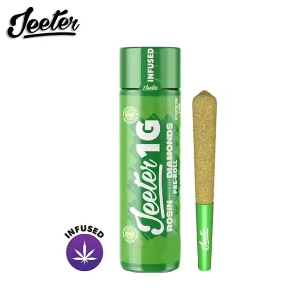Infused Jeeter - Iced Matcha - Rosin Enhanced Diamonds Pre-Roll - 1g - Jeeter - Rosin Enhanced 1g - $13.99 - Pre-Rolls