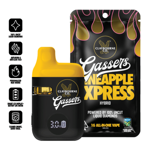 Claybourne Liquid Diamond AIO - Pineapple Express  - 1G - Claybourne - AIO Diamonds - $29.99 - Disposable Vape Pens (All In One)