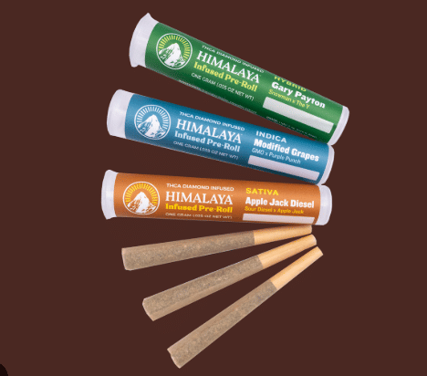 Himalaya Infused Pre-roll - Himalaya - Lemon Snow Leopard (S) - $11 - Pre-Rolls