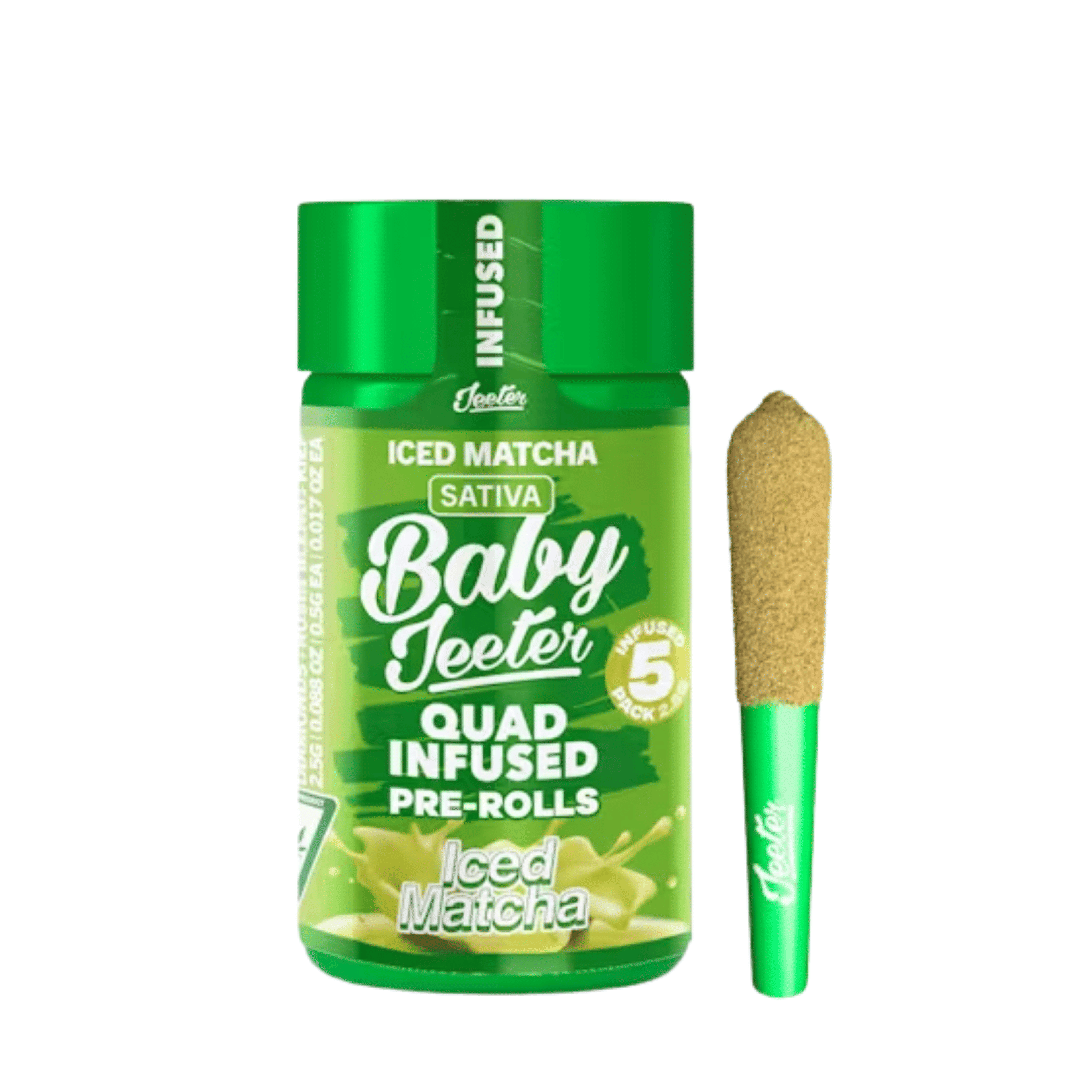 Iced Matcha Infused Baby 5pk Prerolls - Jeeter - - $37.74 - Preroll