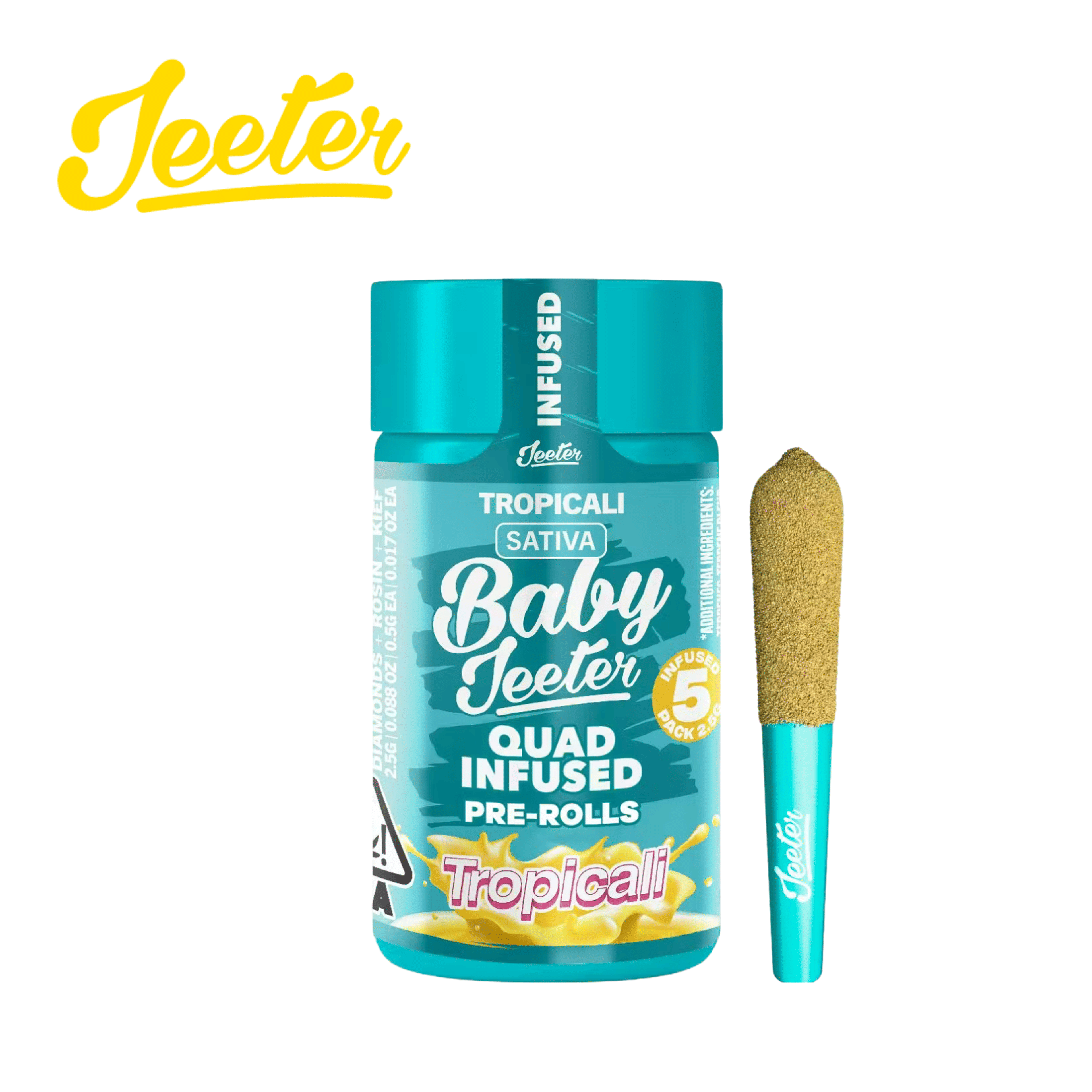 Baby Jeeter - Tropicali - 5 Pre-Roll Pack - 2.5g - Jeeter - Tropicali 5PK - $29.99 - Pre-Roll Packs