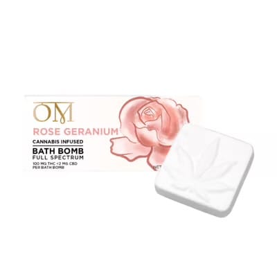 Rose Geranium BATH BOMB - OM -  - $20.05 - Topicals