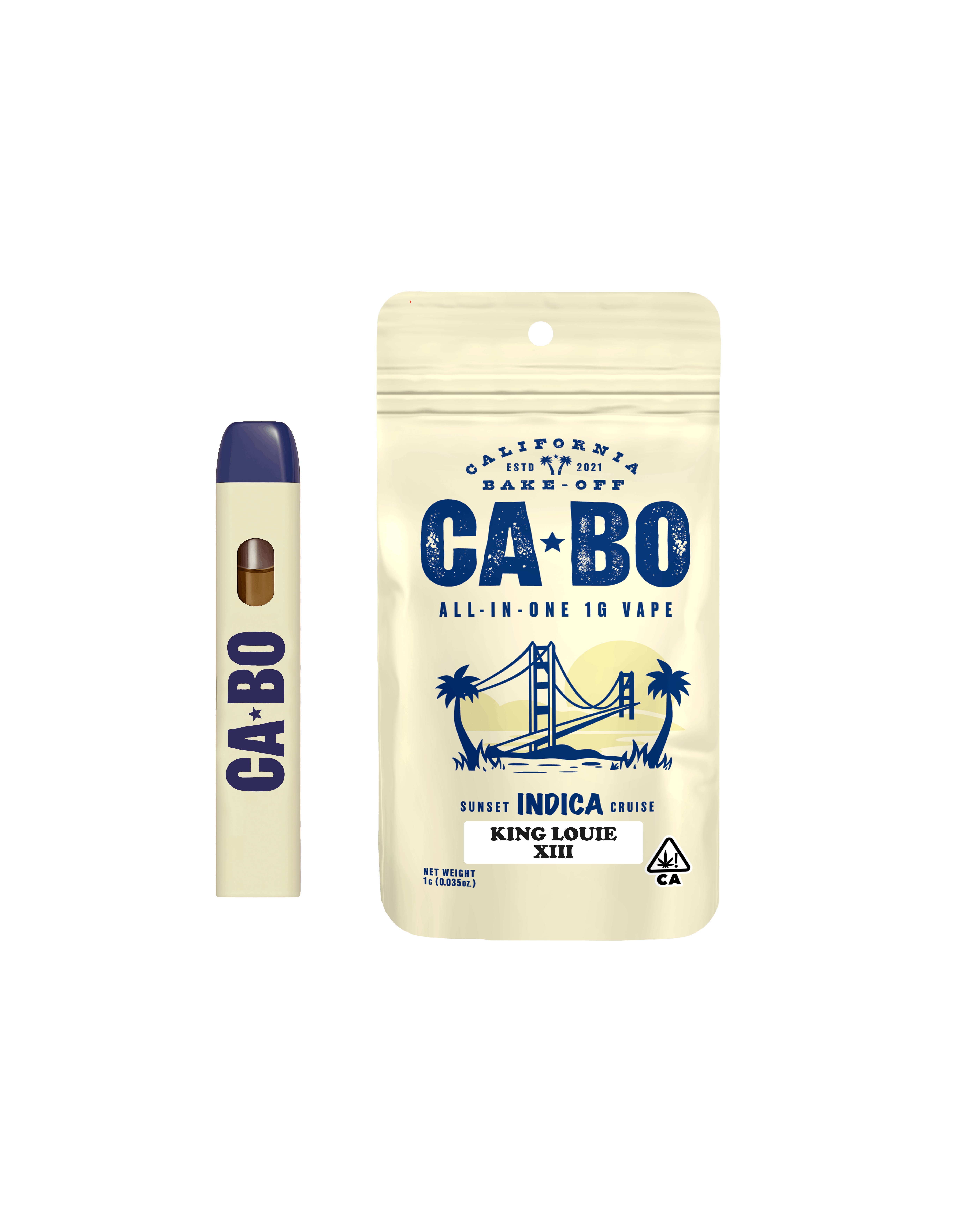 King Louis AIO 1g Vape -  Indica - CABO -  - $14.40 - Vapes