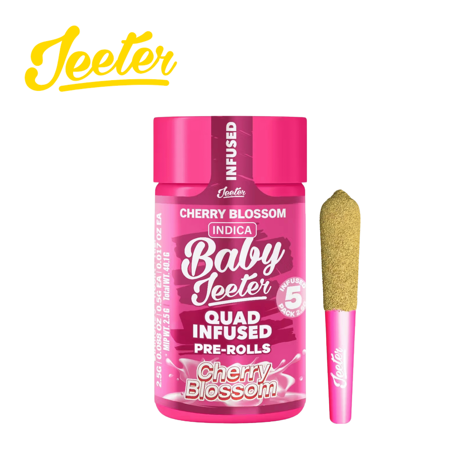 Baby Jeeter - Cherry Blossom - 5 Pre-Roll Pack - 2.5g - Jeeter - Cherry Blossom - $29.99 - Pre-Roll Packs