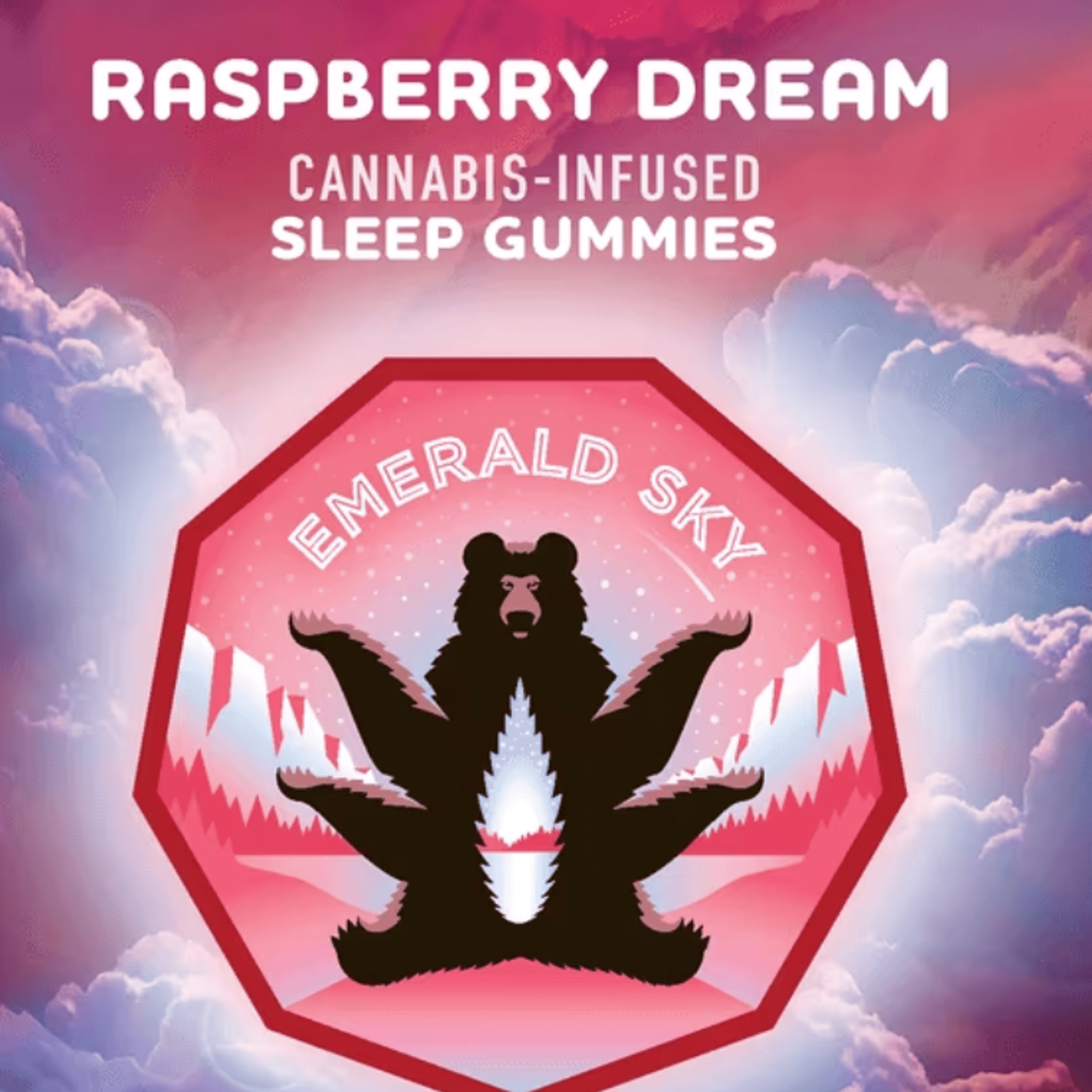 RASPBERRY DREAM LIVE RESIN GUMMY - Emerald Sky - - $13.75 - Edibles