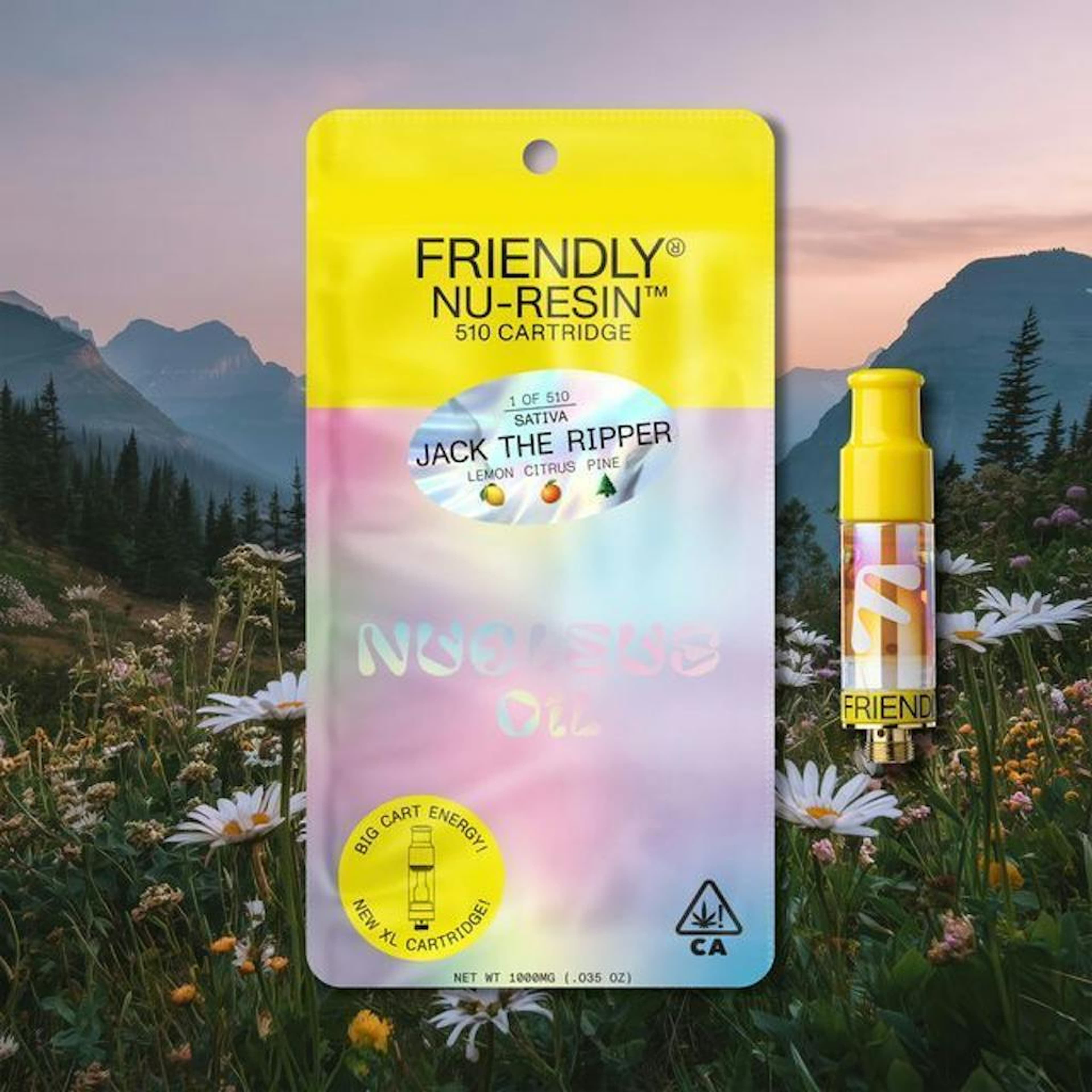 Jack The Ripper - 1g Nucleus Live Resin Cart - Friendly Brand - 1g Cart - Sativa - $53 - 510 Cartridges