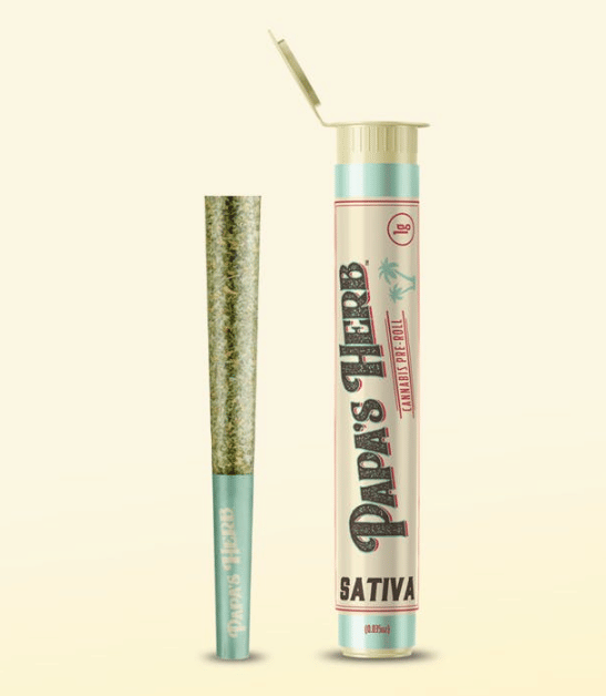 Pre-Roll - Durban Poison 1g - Papa's Herb -  - $6 - Pre-Roll