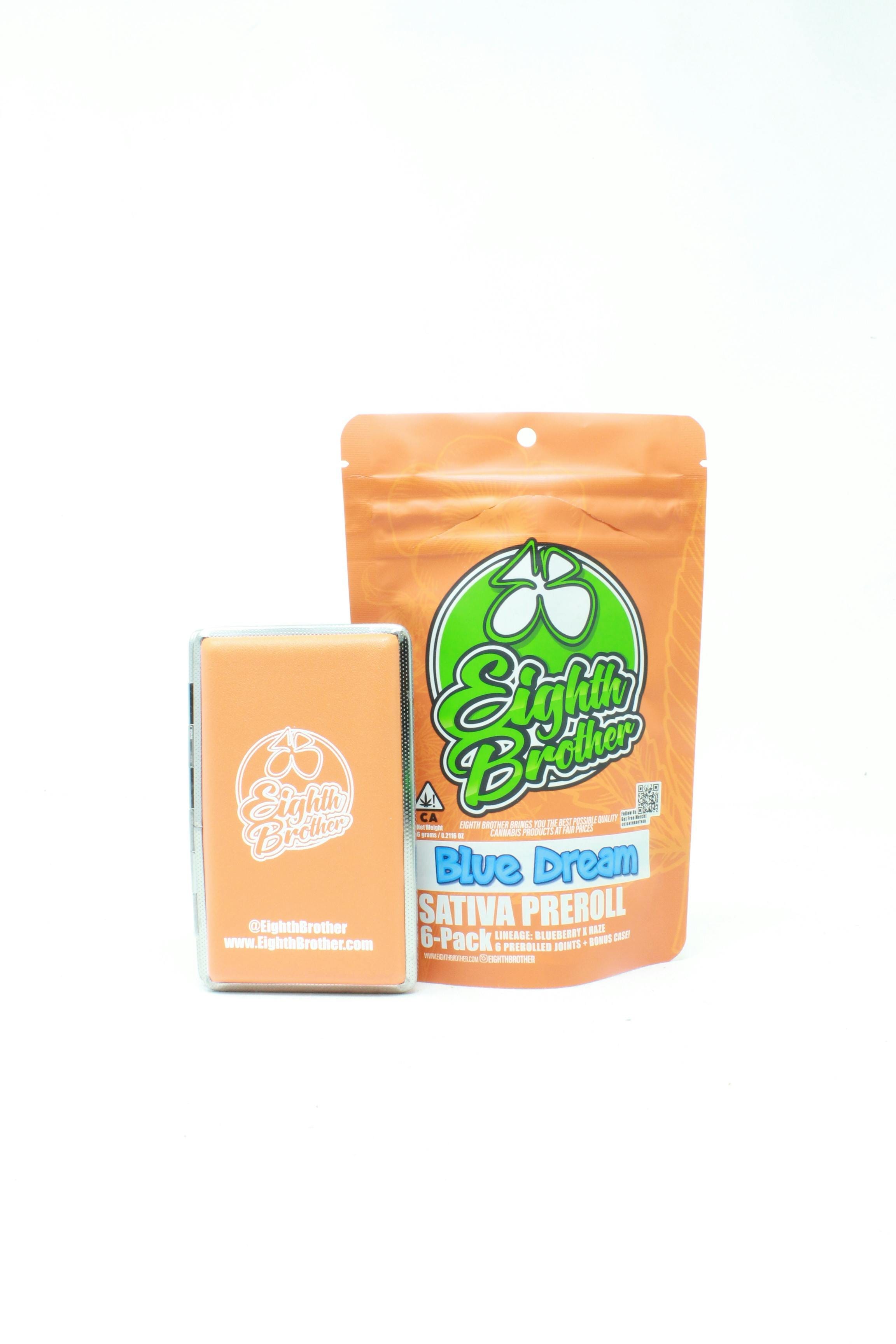 Blue Dream Preroll Case (6 - 1 G Prerolls) - Eighth Brother -  - $12 - Pre-Rolls