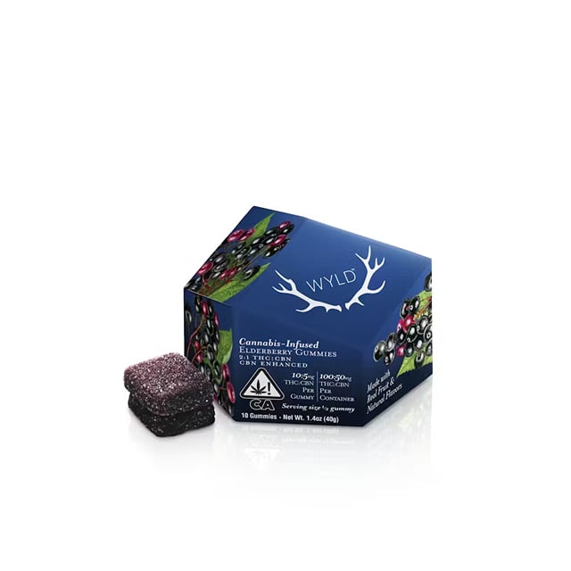 Elderberry 2:1 THC:CBN Gummies - 100mg - 10ct