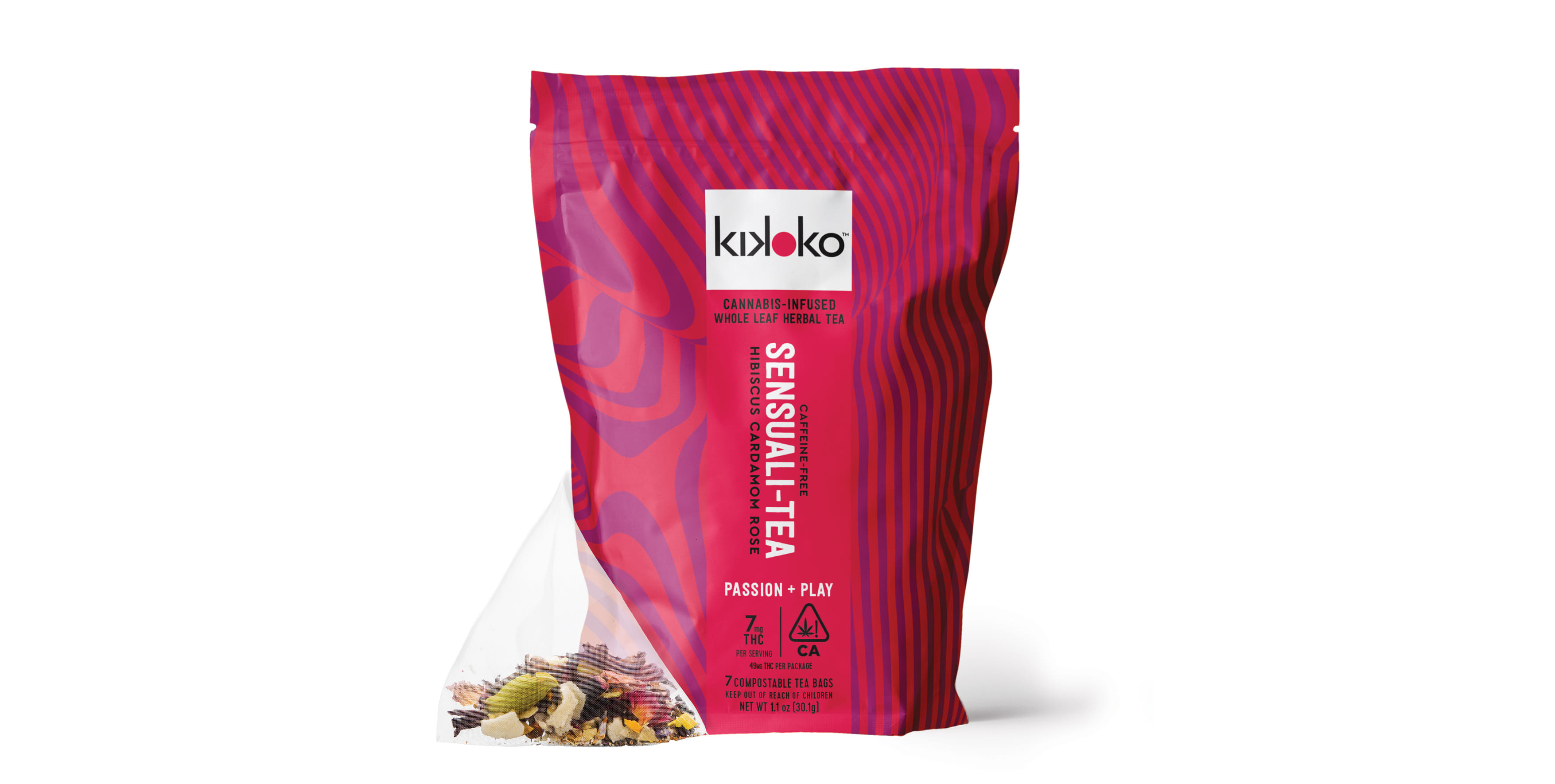 Sensuali-Tea - 49mg THC (7 tea bags) - Kikoko - 7 Pack Sativa - $35 - Drinks