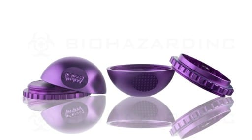 Ooze Saturn Herb Globe Grinder (Purple) - 4pc - Biohazard -  - $25 - Paraphernalia
