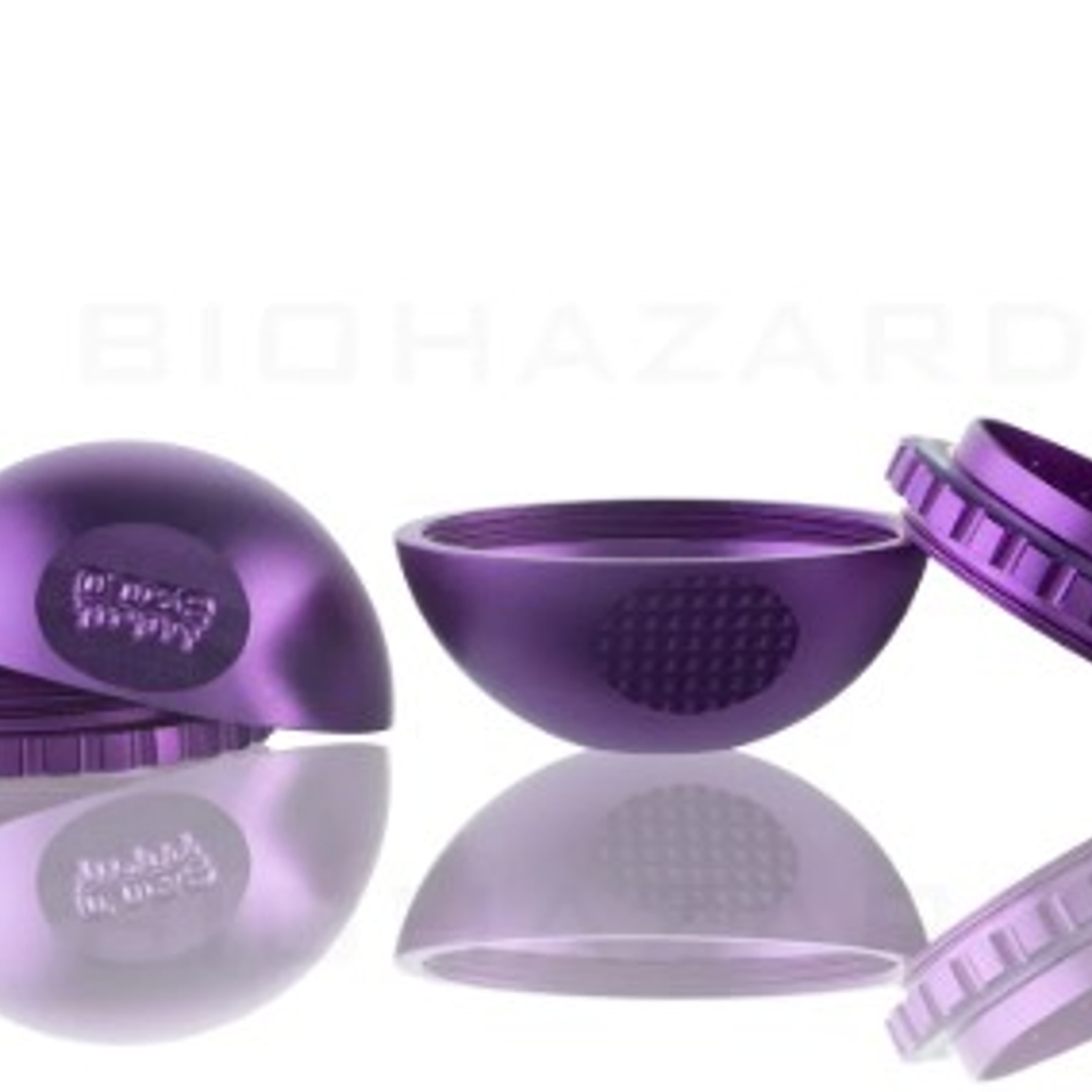 Ooze Saturn Herb Globe Grinder (Purple) - 4pc - Biohazard - - $25 - Paraphernalia