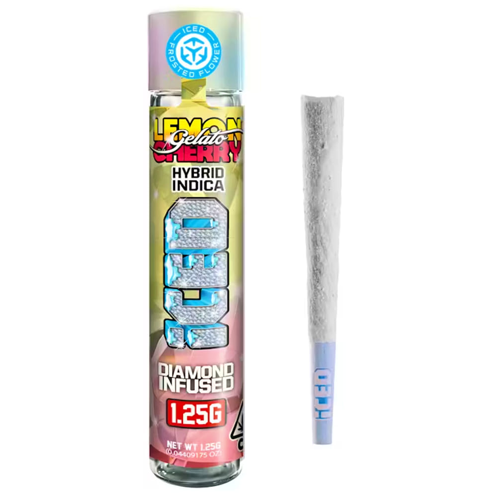 Lemon Cherry Gelato (I/H) 1.25g Infused Preroll - Iced - Lemon Cherry Gelato (I/H) - $15 - Pre-Rolls