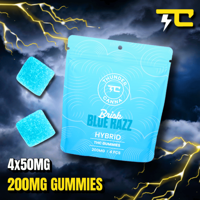 Gummies 200mg (4x50mg) - Brisk Blue Razz
