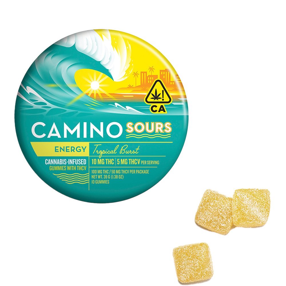 Sour Tropical Burst Thcv 2:1 Camino Gummies (100Mg) (10Pk) - Camino - null - $20 - Edible