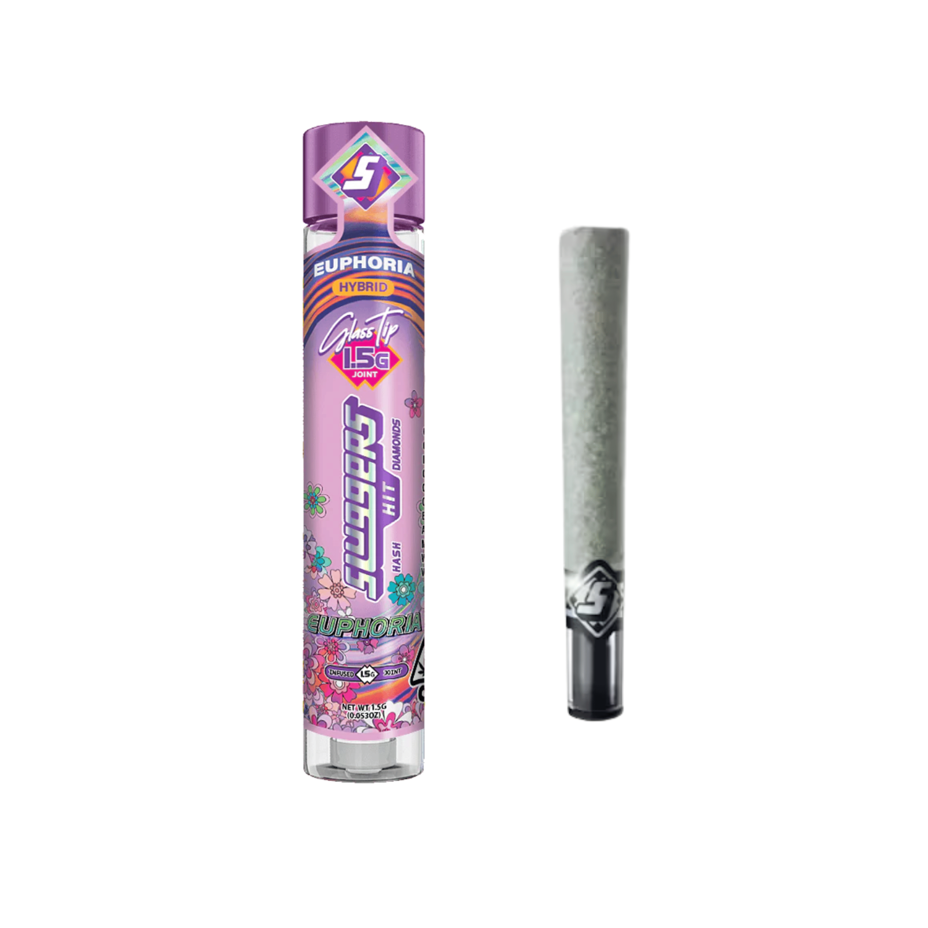 Euphoria Infused 1.5g Preroll - Sluggers Hit - - $15.50 - Preroll