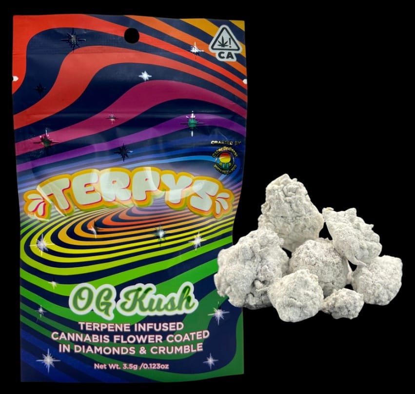 OG Kush Diamond Infused Flower 3.5g - Creme De Canna - Eighth - $20 - Flowers