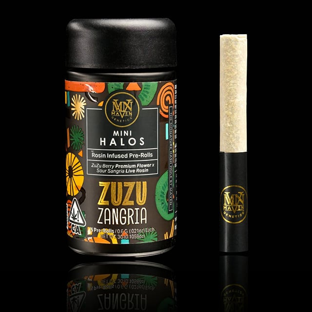 ZuZu Zangria | Mini Halos | 5pk Rosin Infused Prerolls