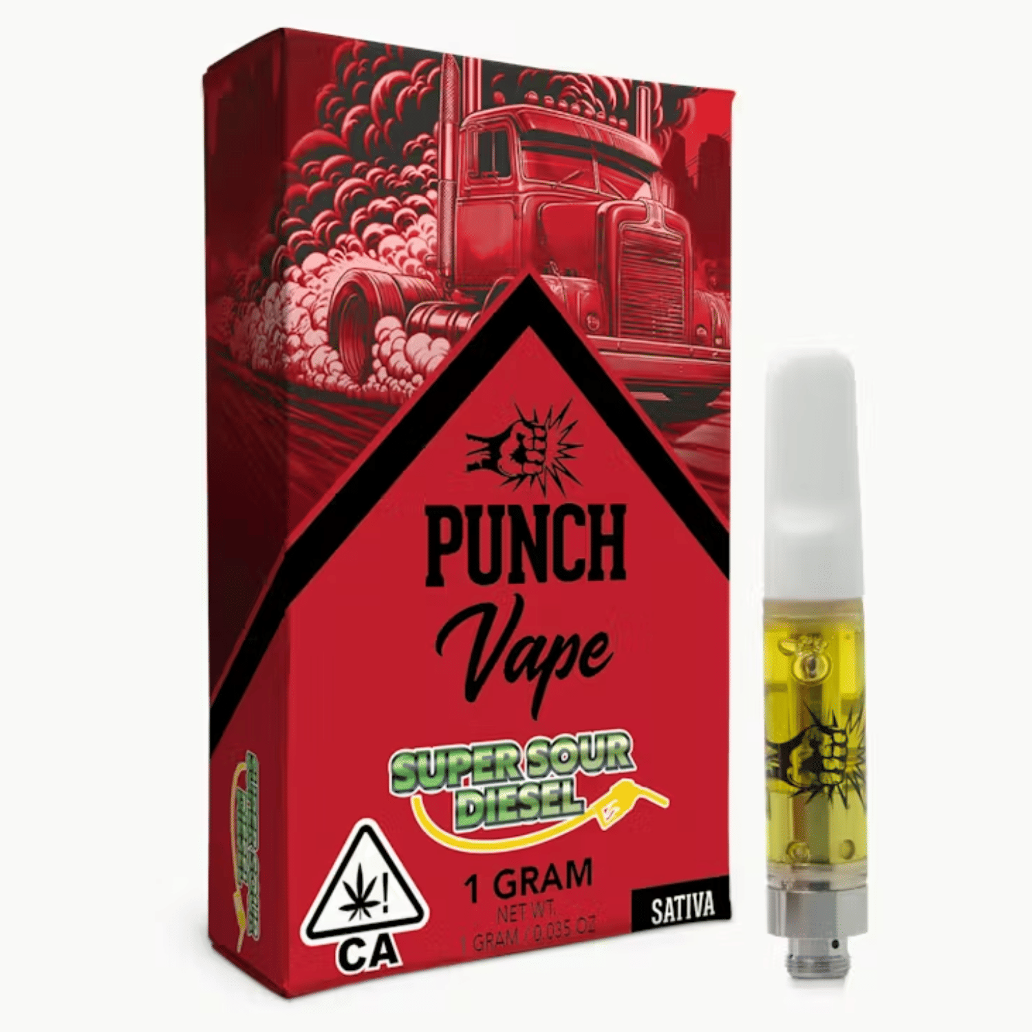 Super Sour Diesel Cart 1g - Punch Extracts -  - $17.50 - Vapes