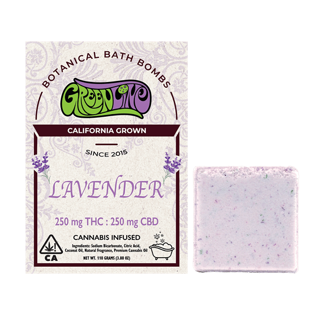 Lavender Bath Bomb 1:1 | 250mg THC : 250mg CBD