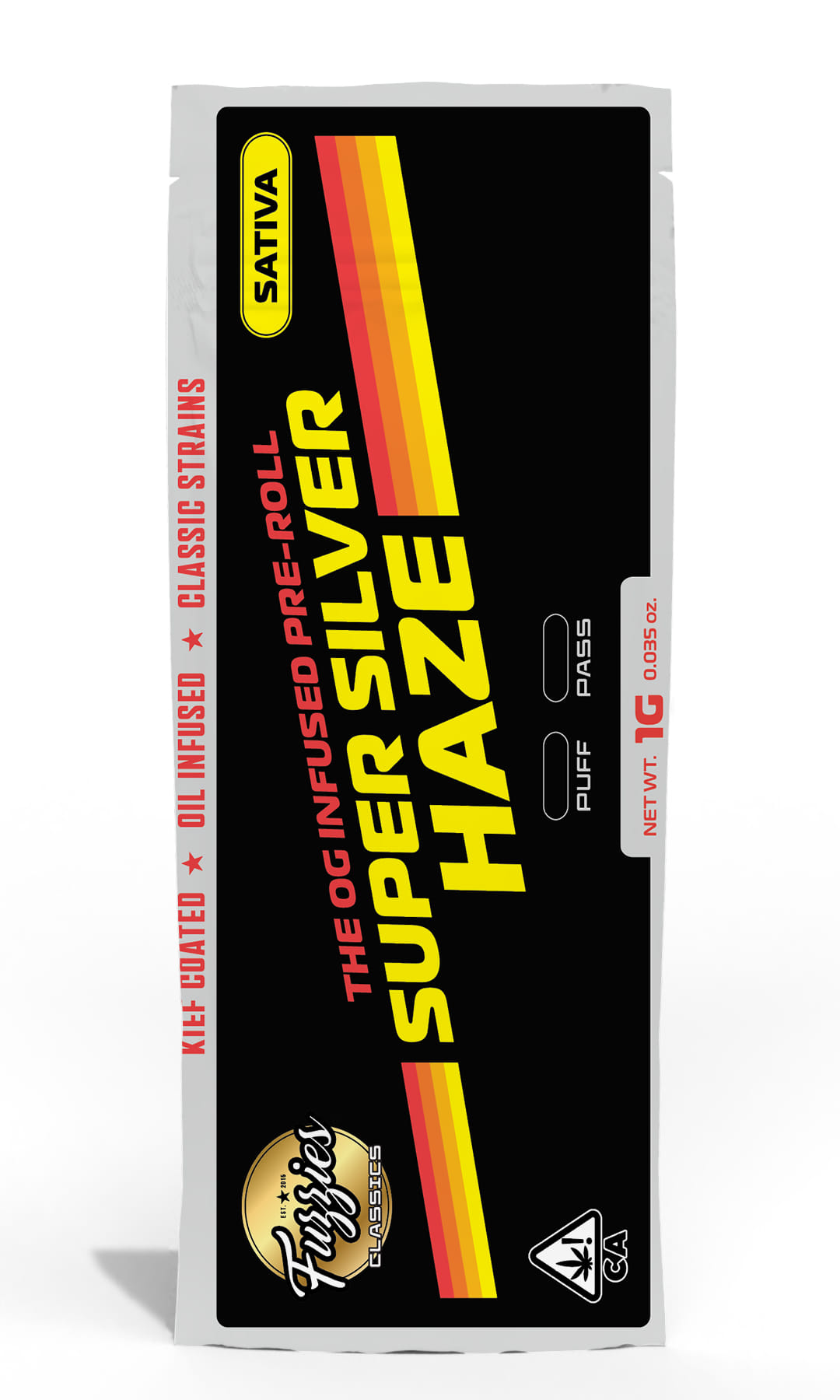 Super Silver Haze 'Classics' Infused 1g Preroll - Fuzzies -  - $8 - Preroll