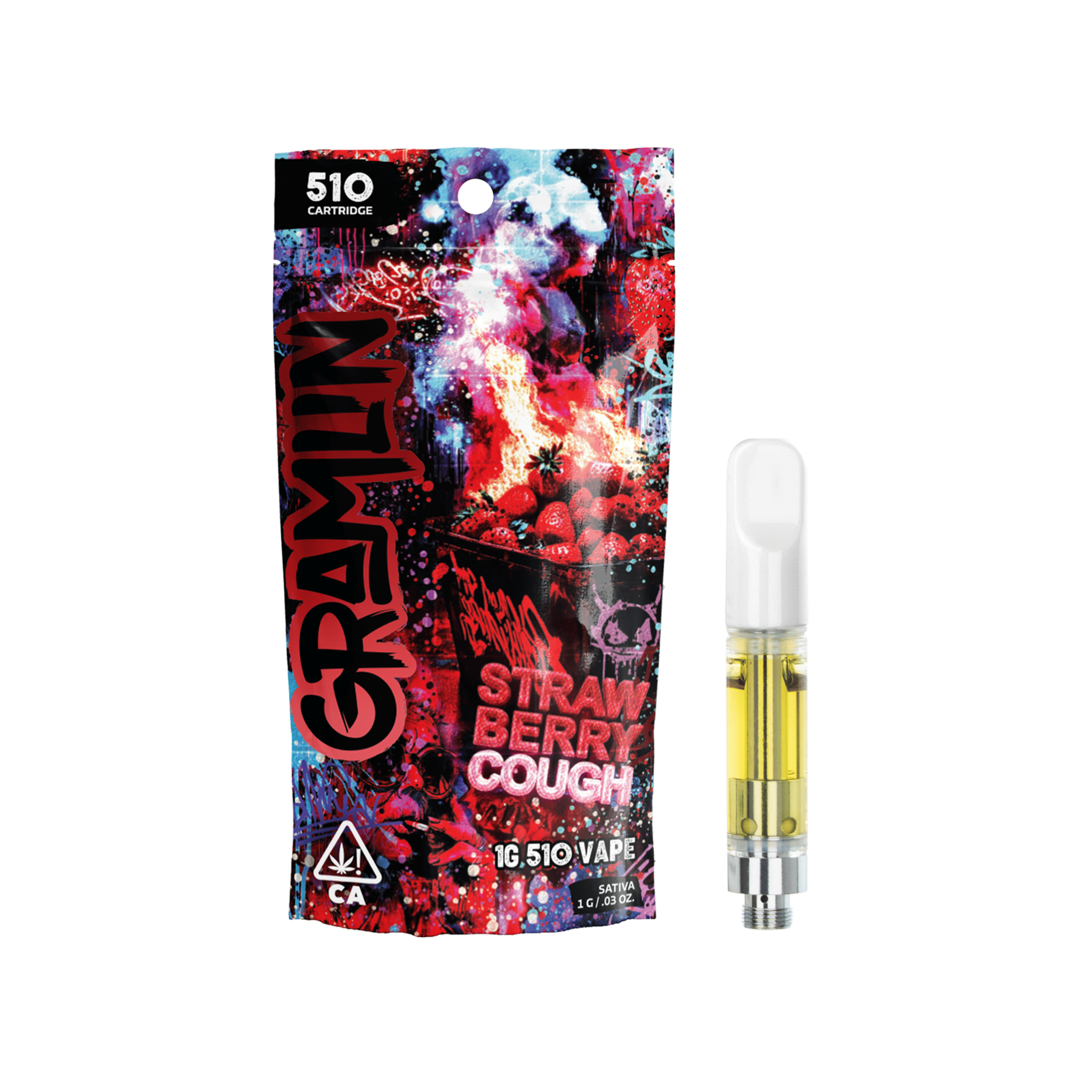 Strawberry Cough Cartridge - 1g - Gramlin - - $25 - Cartridges / Pods