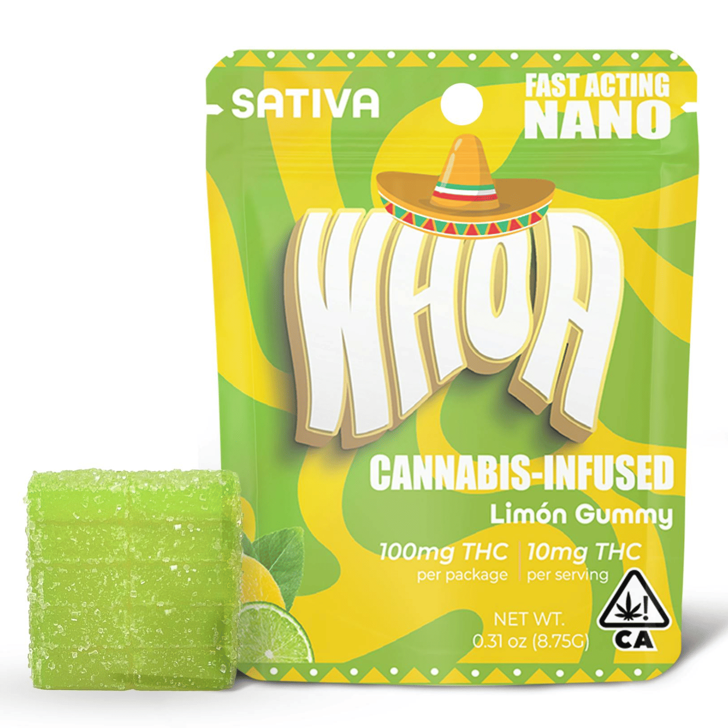 Limon Gummy 100mg - WHOA -  - $6.75 - Edible