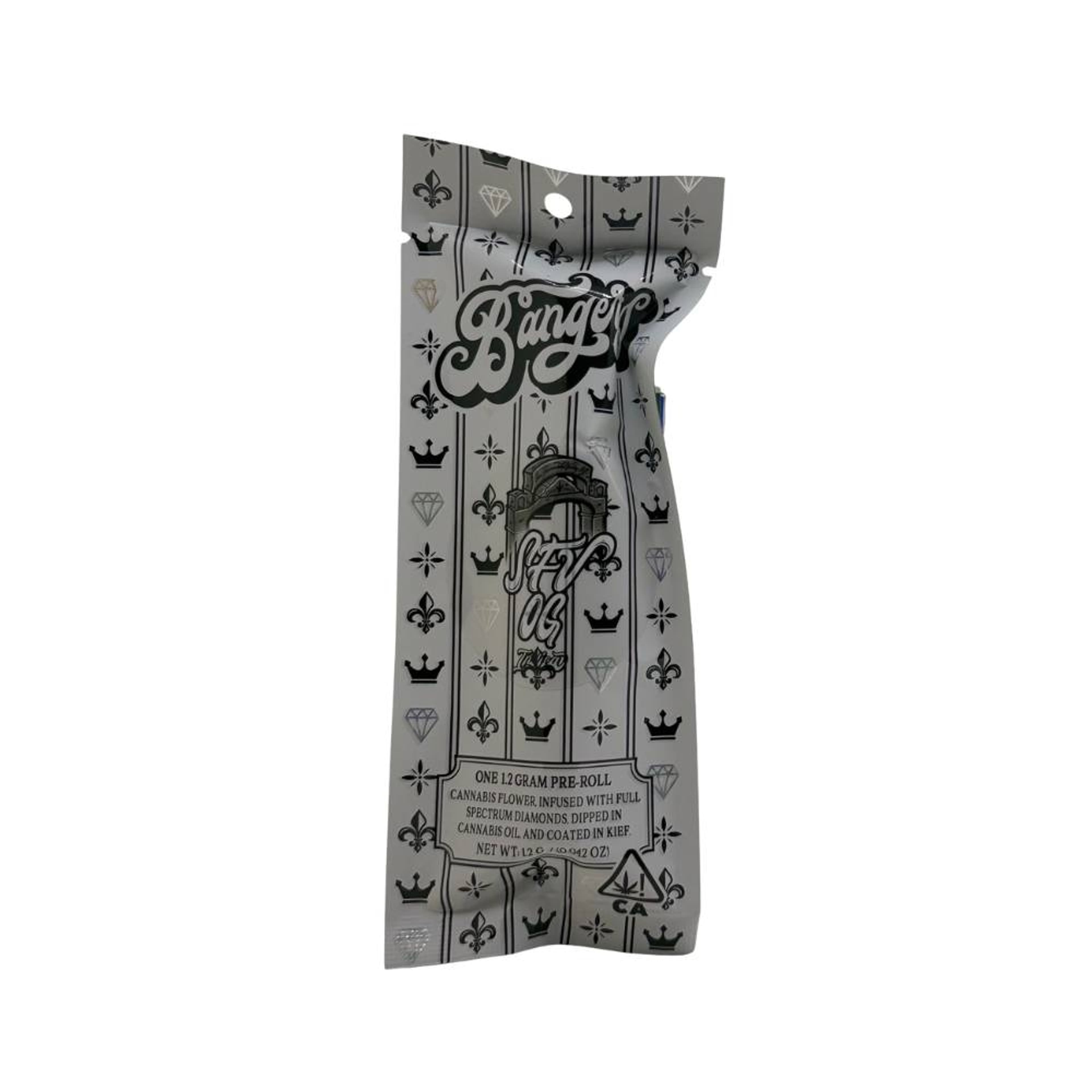 ***SFV OG - 1.2g Infused Preroll - Bangers - 1.2g Infused PR - Indica - $16 - Infused Preroll