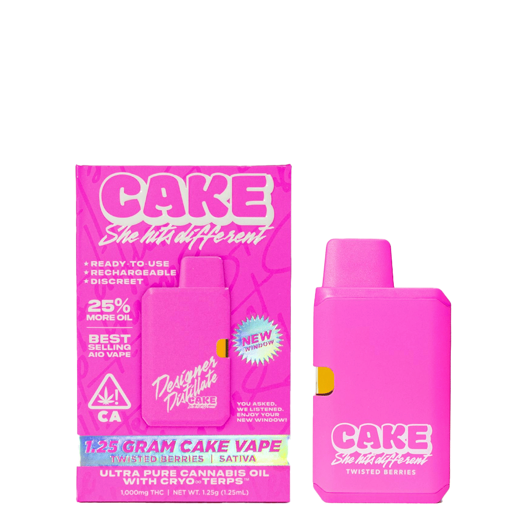 Twisted Berries Designer Distillate Disposable (1.25G) - Cake -  - $25 - Cartridge