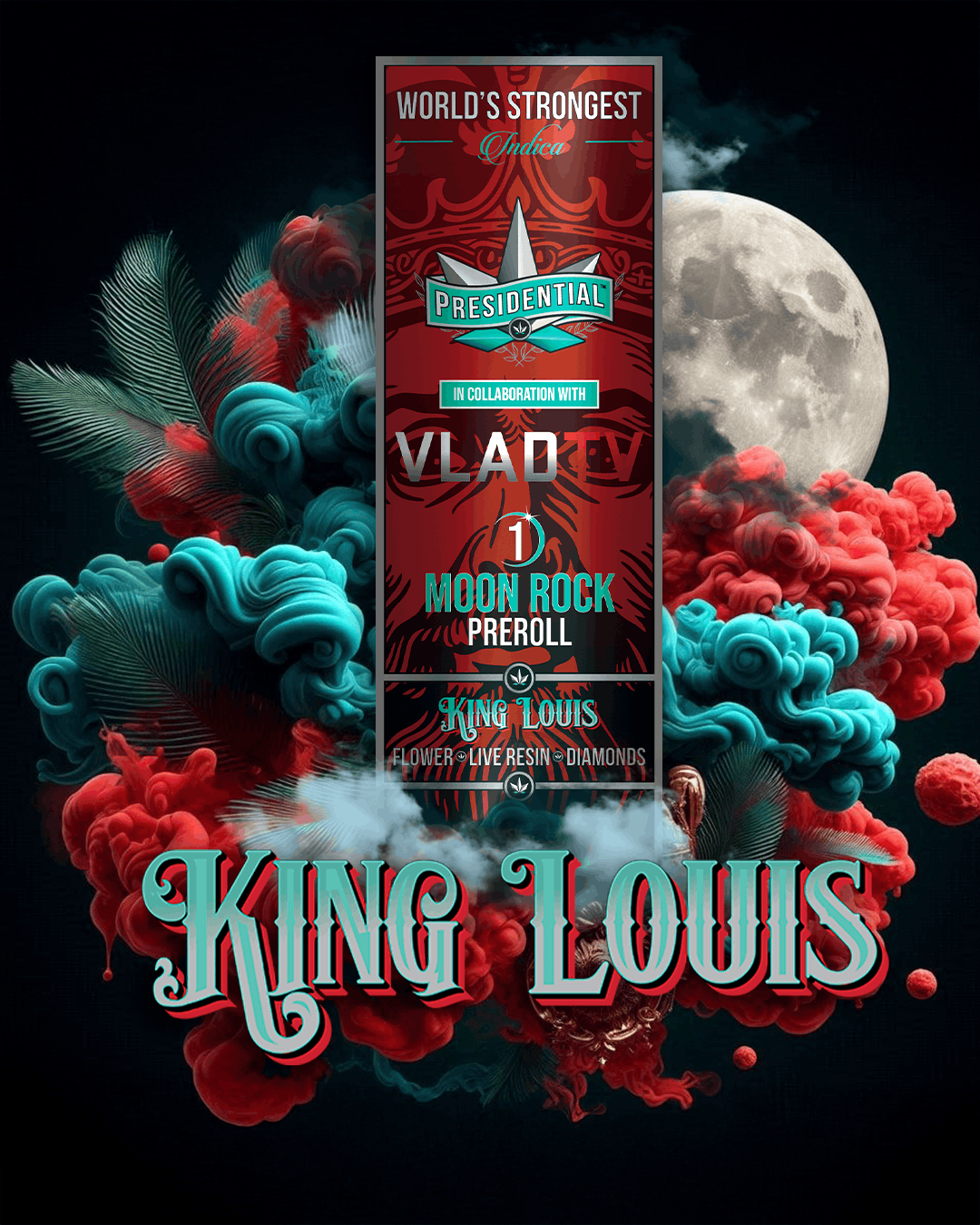 King Louis Moon Rock Preroll - PRESIDENTIAL -  - $13 - Pre-Rolls