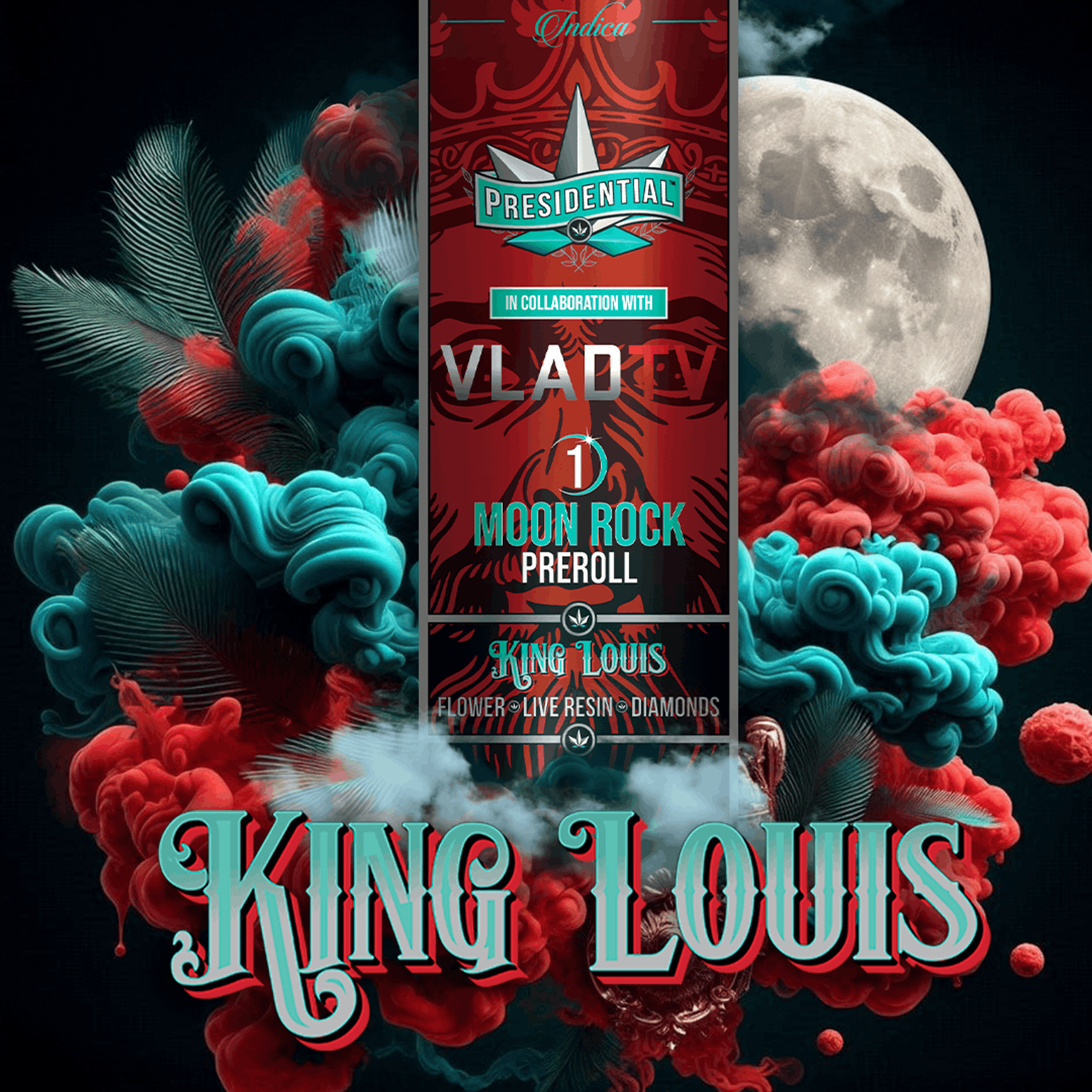 King Louis Moon Rock Preroll - PRESIDENTIAL - - $13 - Pre-Rolls