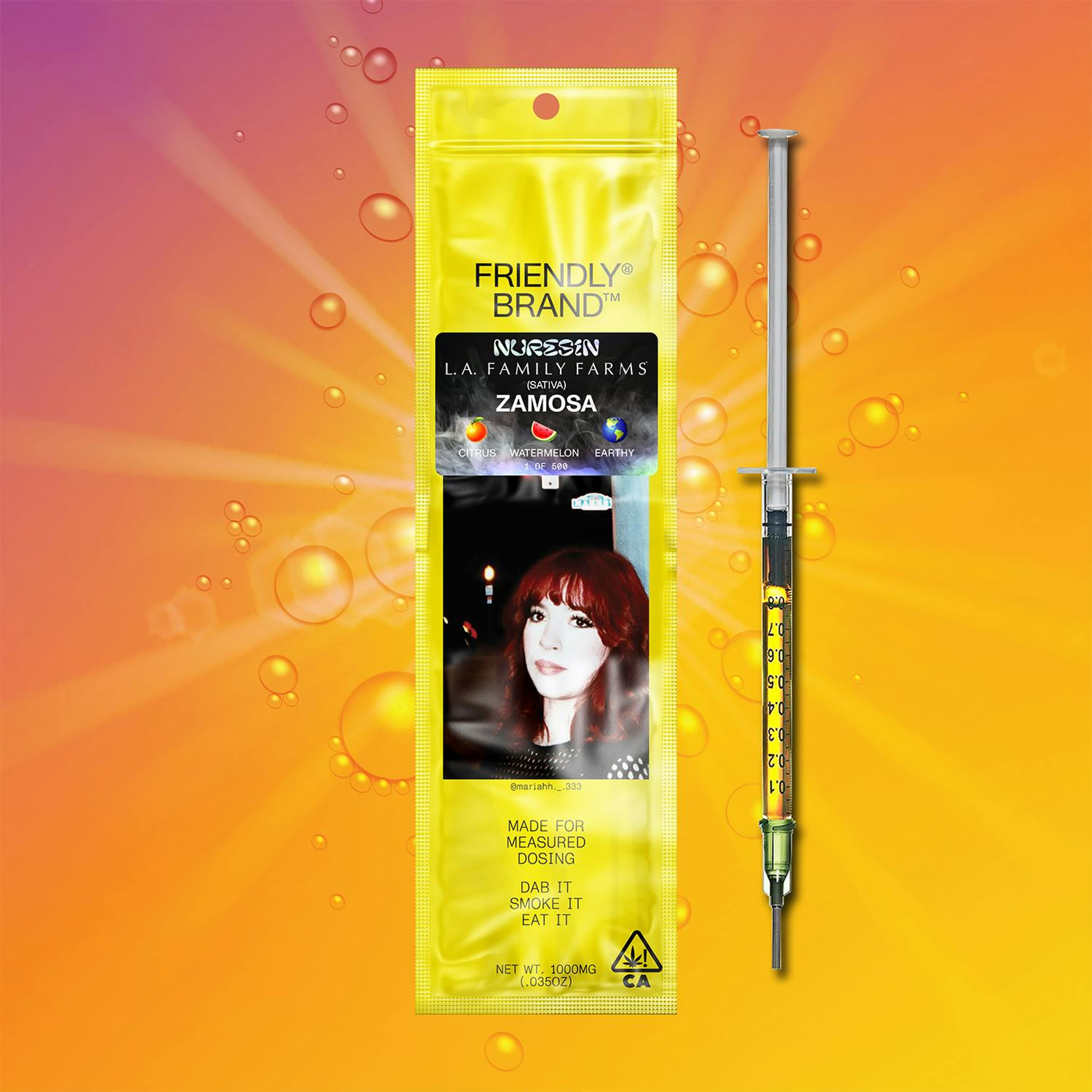 Zamosa (S) Live Resin FSO - 1g - Friendly Brand - Zamosa (S) - $25.58 - Concentrates