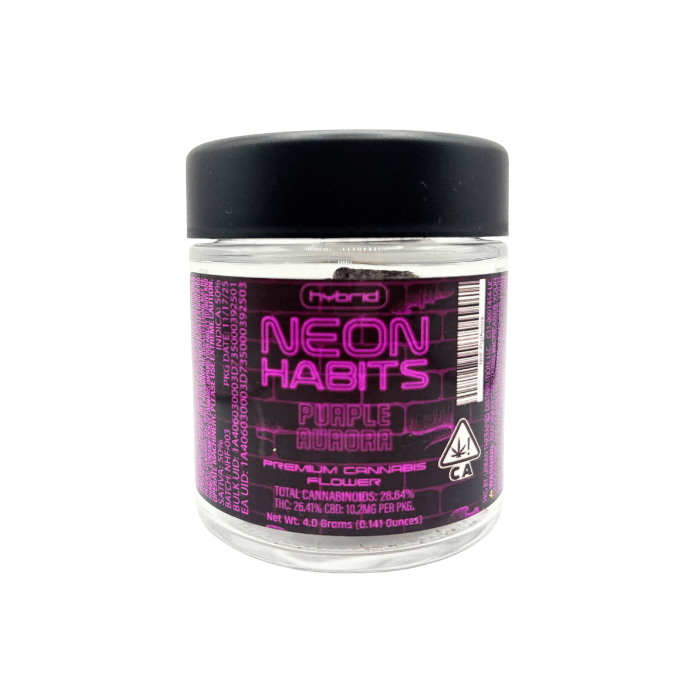 Neon Habits - Flower - Purple Aurora - Hybrid (4g) - Neon Habits -  - $15.31 - Flowers