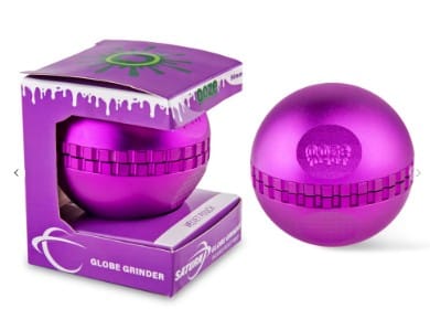 Ooze Saturn Herb Globe Grinder (Purple) - 4pc - Biohazard -  - $25 - Paraphernalia