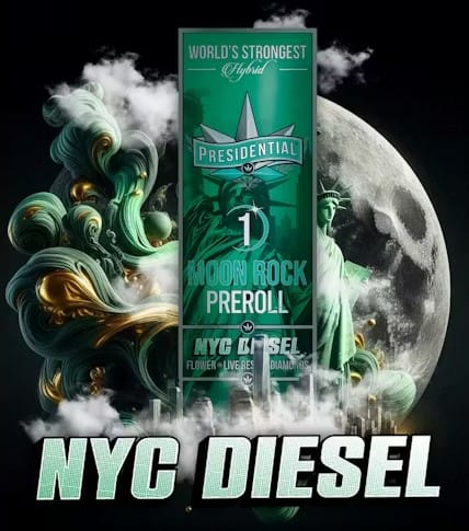 Presidential - NYC Diesel - Moon Rock Pre-Roll - 1g - Presidential - Pre-Roll - $12.99 - Pre-Rolls