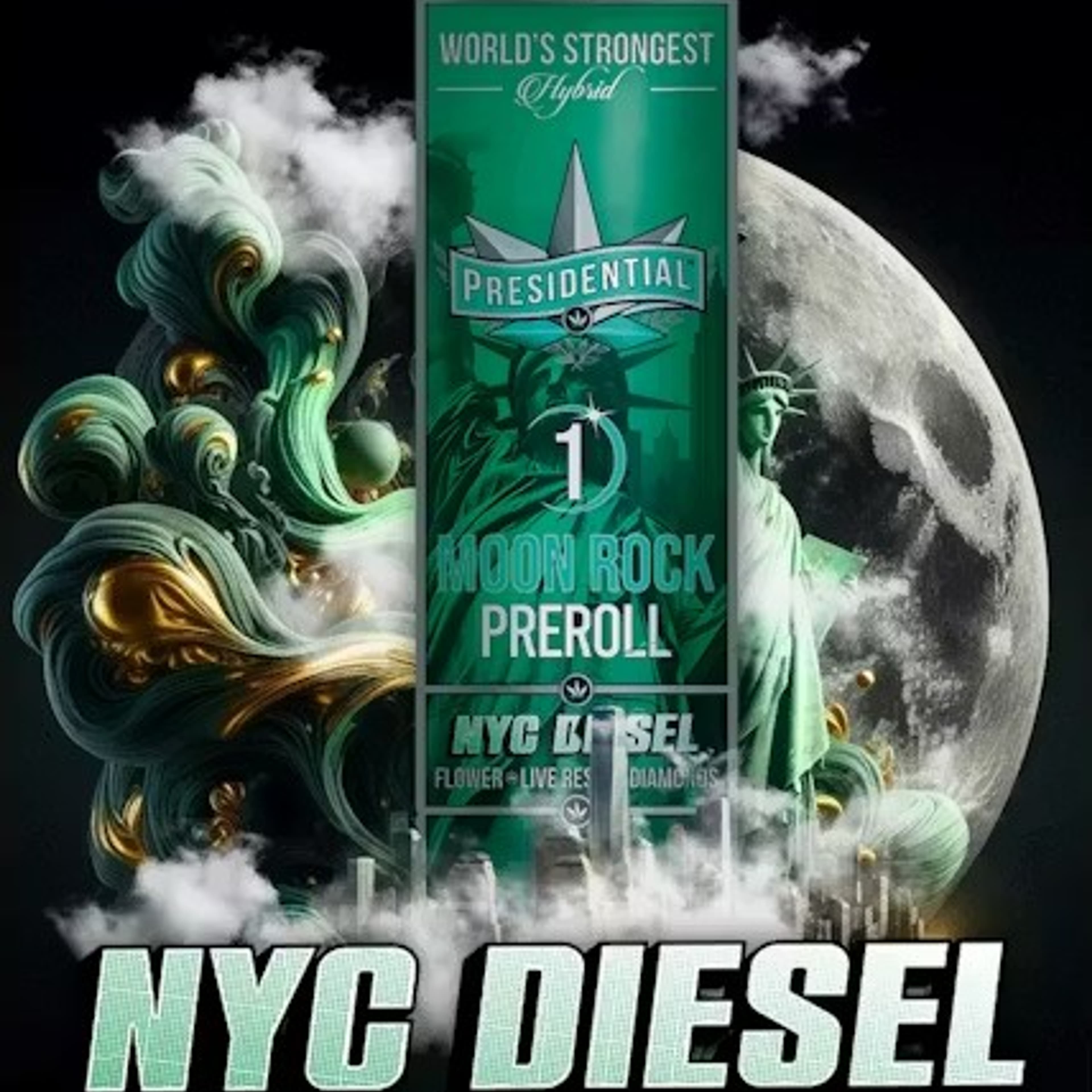 Presidential - NYC Diesel - Moon Rock Pre-Roll - 1g - Presidential - Pre-Roll - $12.99 - Pre-Rolls