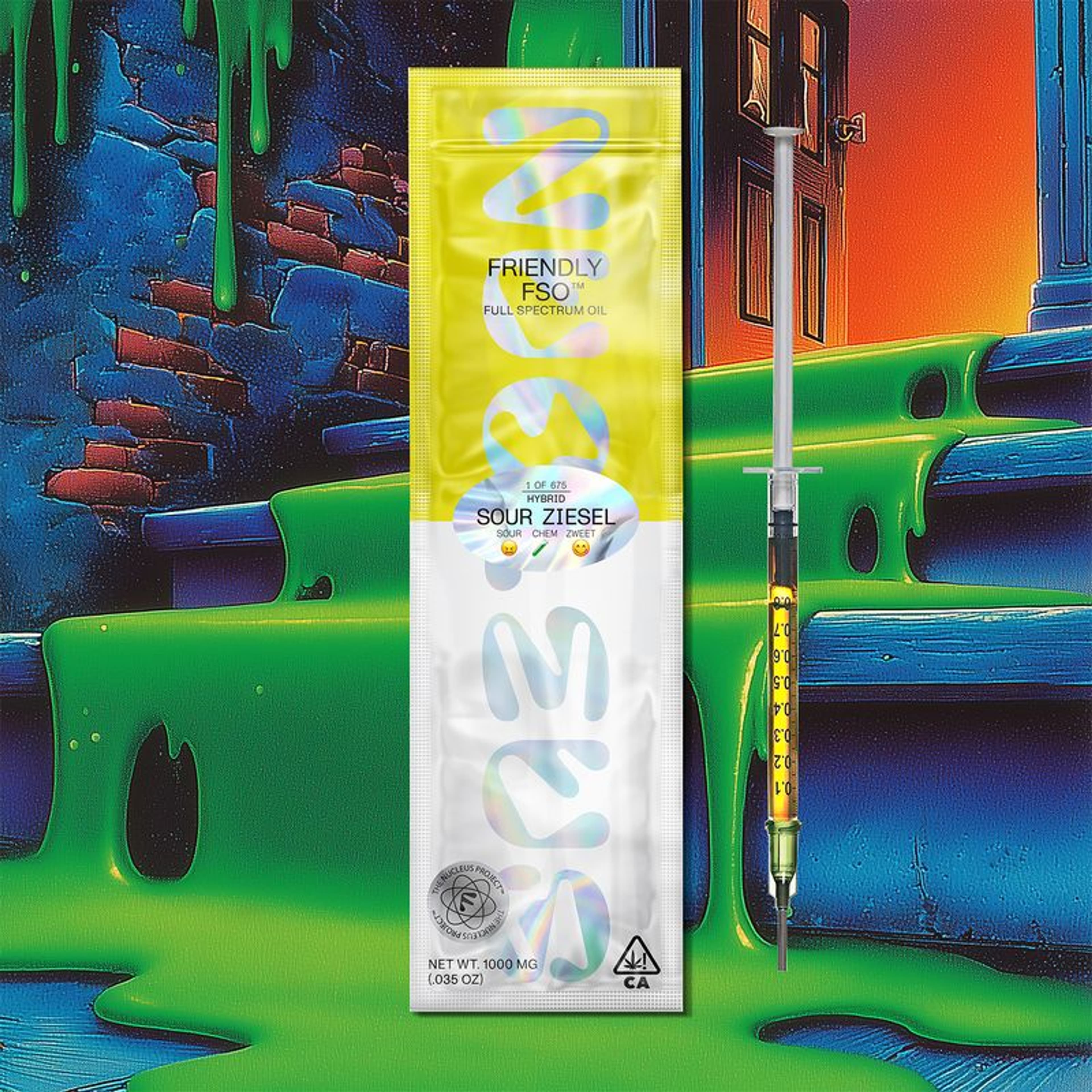 Sour Ziesel - 1g Live NURESIN Applicator - Friendly Brand - Applicator - Hybrid - $35 - Tinctures/Capsules