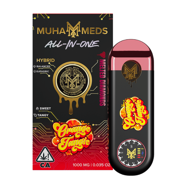 Muha Meds | 1g - Melted Diamonds - Orange Tangie AIO - Hybrid - Muha Meds -  - $26 - All-In-Ones