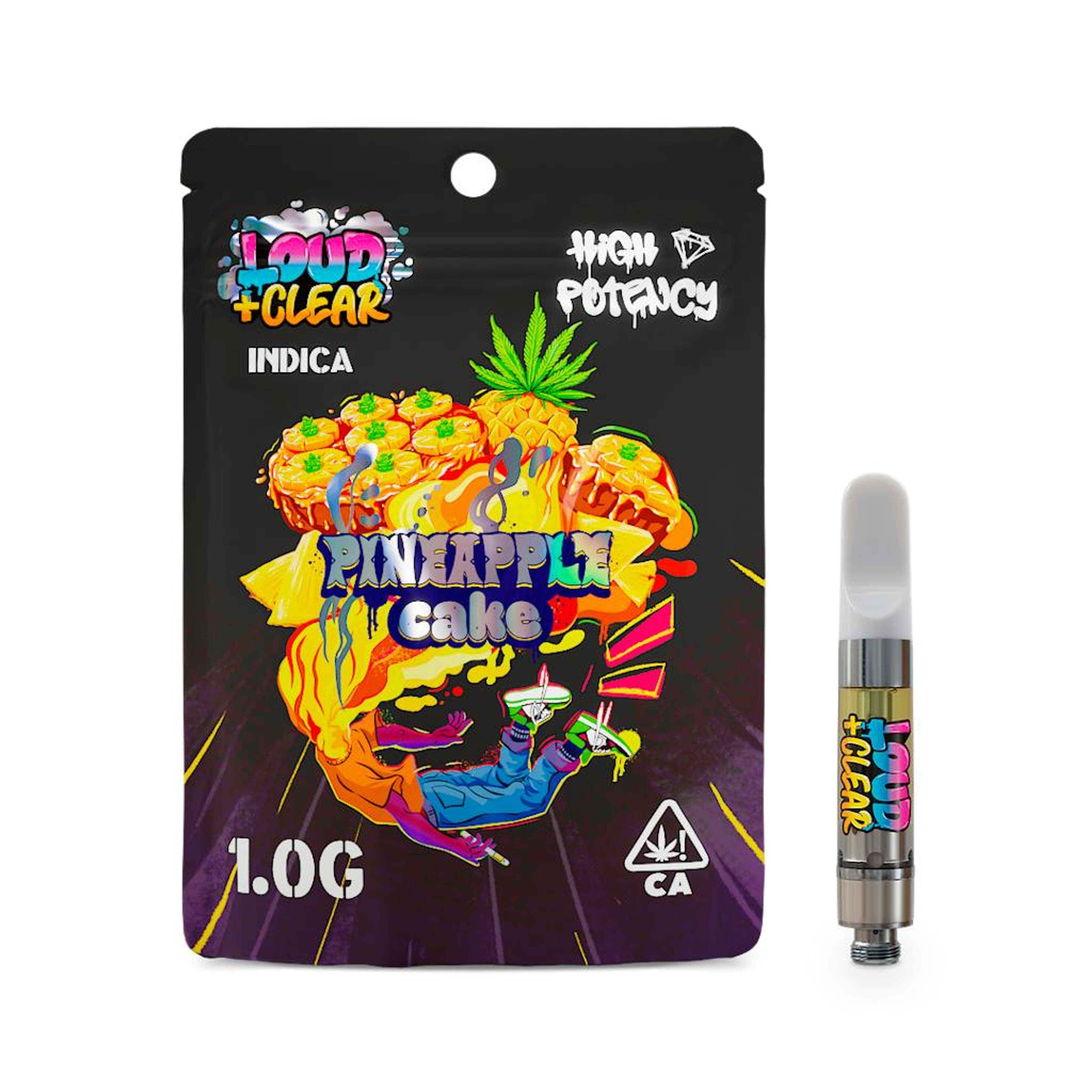 Pineapple Cake - 1g Liquid Diamond Cartridge - Loud + Clear - Indica - 1g Cartridge - $26 - Vape Cartridges (510)